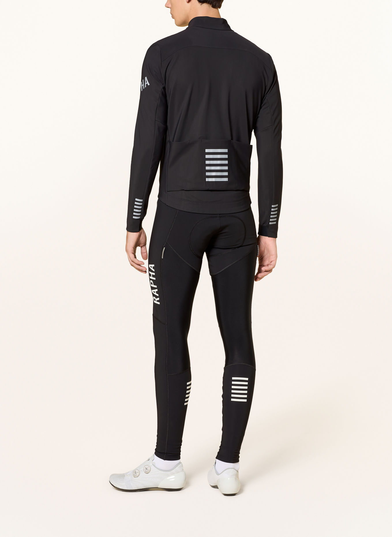 Rapha Jachetă de ciclism PRO TEAM SHADOW WINTER: NEGRU / ARGINT