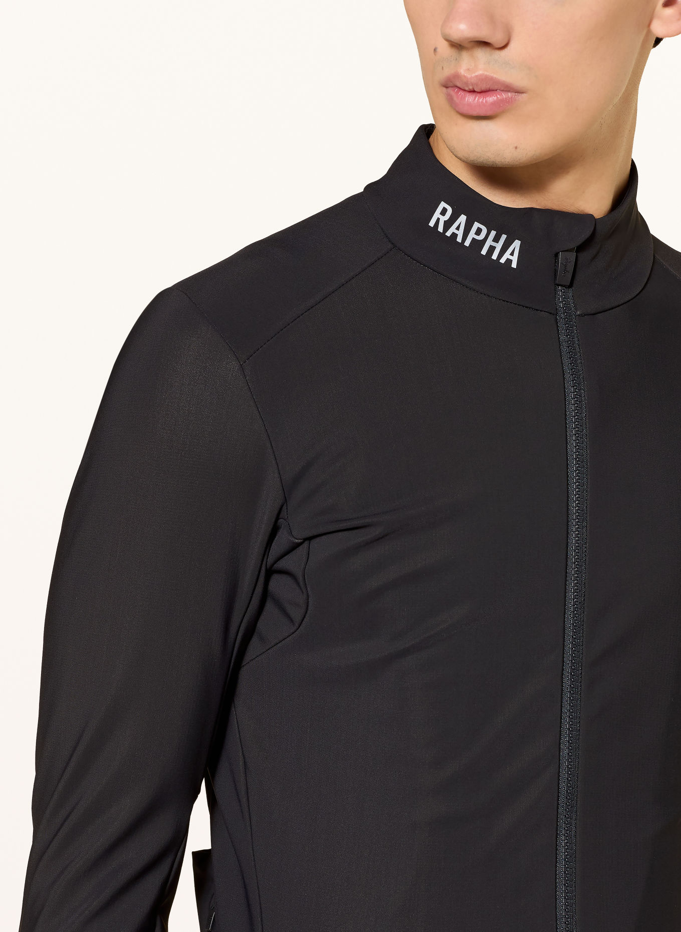 Rapha Jachetă de ciclism PRO TEAM SHADOW WINTER: NEGRU / ARGINT