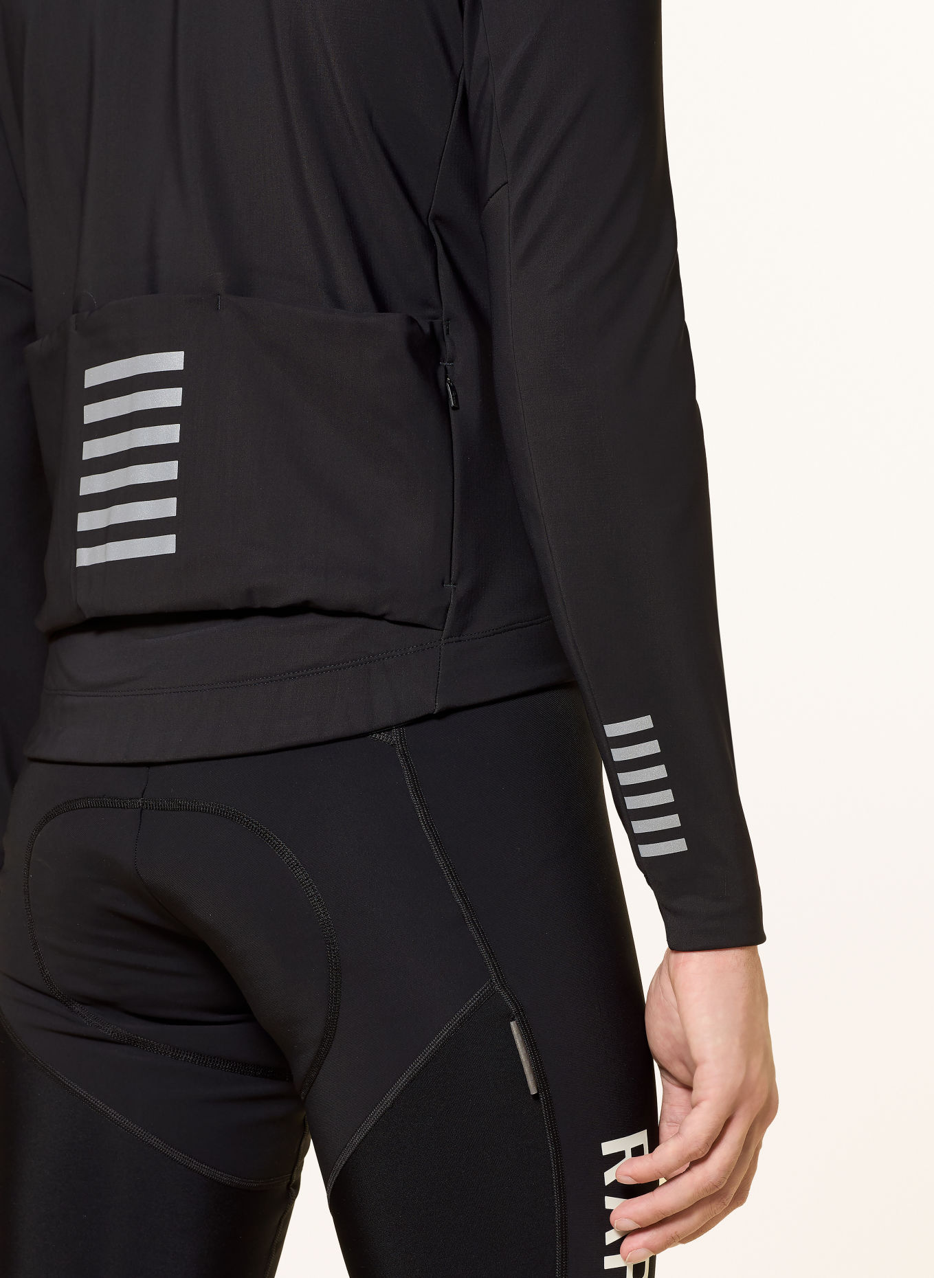 Rapha Jachetă de ciclism PRO TEAM SHADOW WINTER: NEGRU / ARGINT