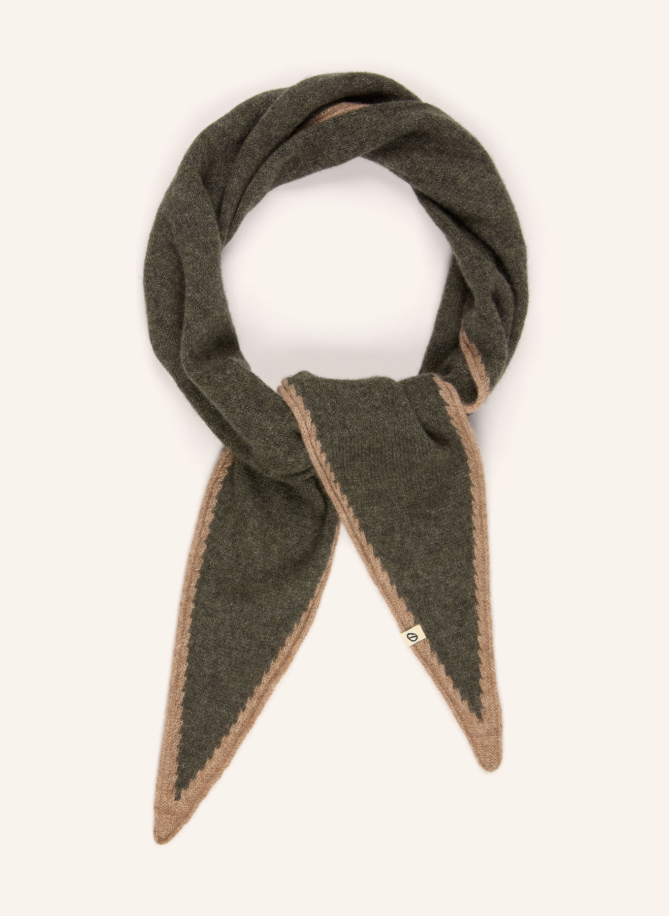 Oats & Rice Dreieckstuch aus Cashmere: TAUPE / BEIGE