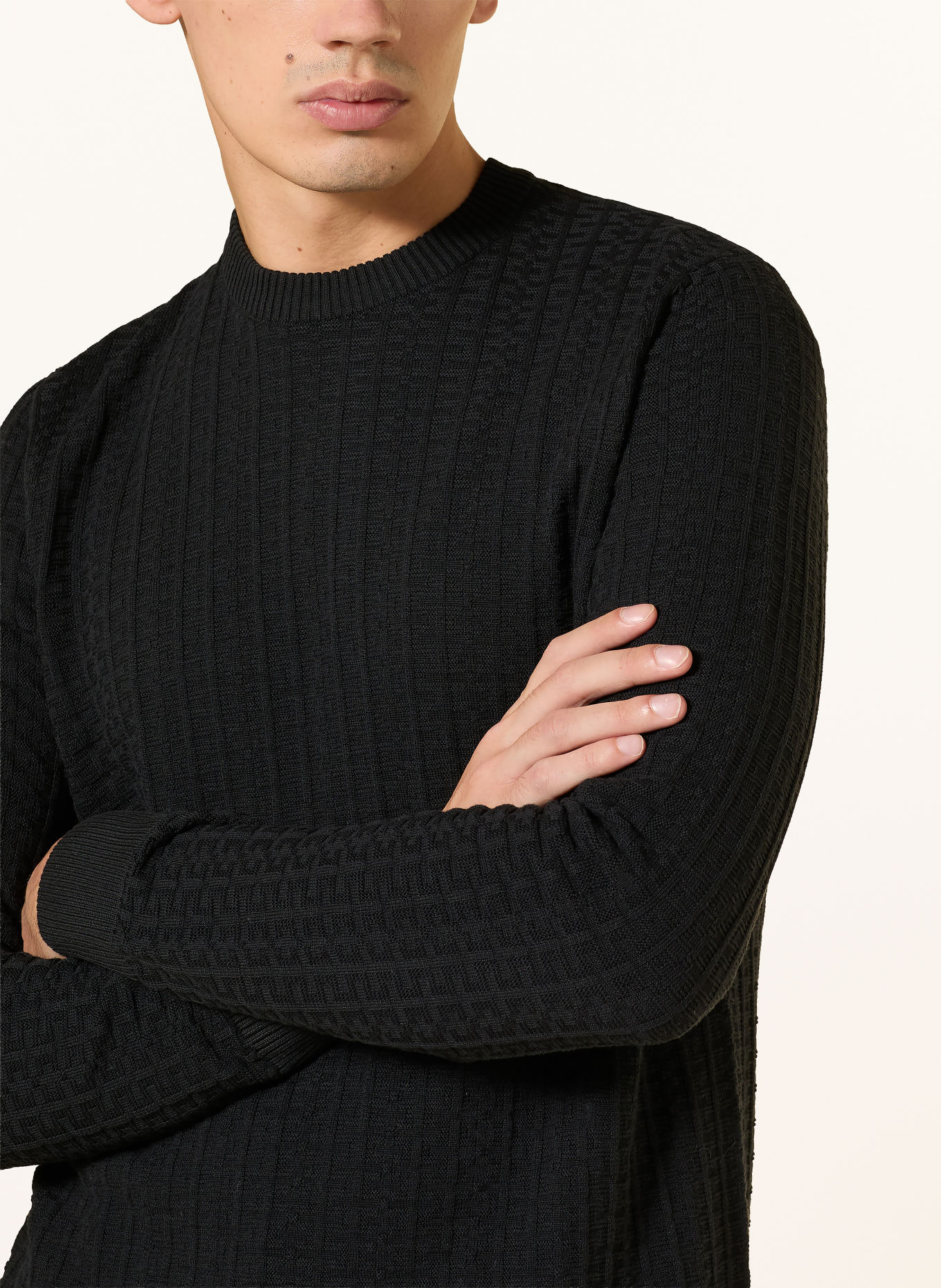 STRELLSON Pullover ADRIAN: SCHWARZ
