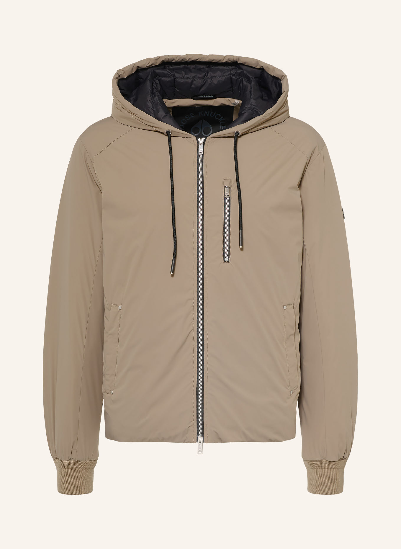 MOOSE KNUCKLES Donsjack NORTHDALE: TAUPE / ZWART
