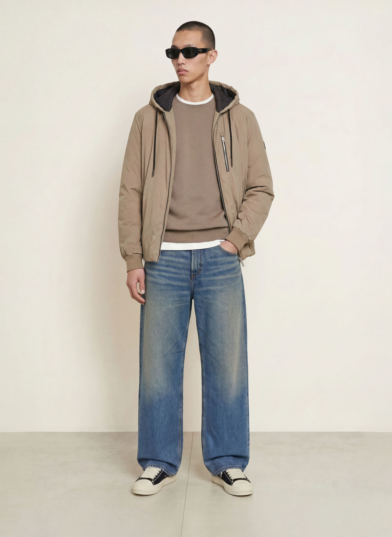 MOOSE KNUCKLES Donsjack NORTHDALE: TAUPE / ZWART