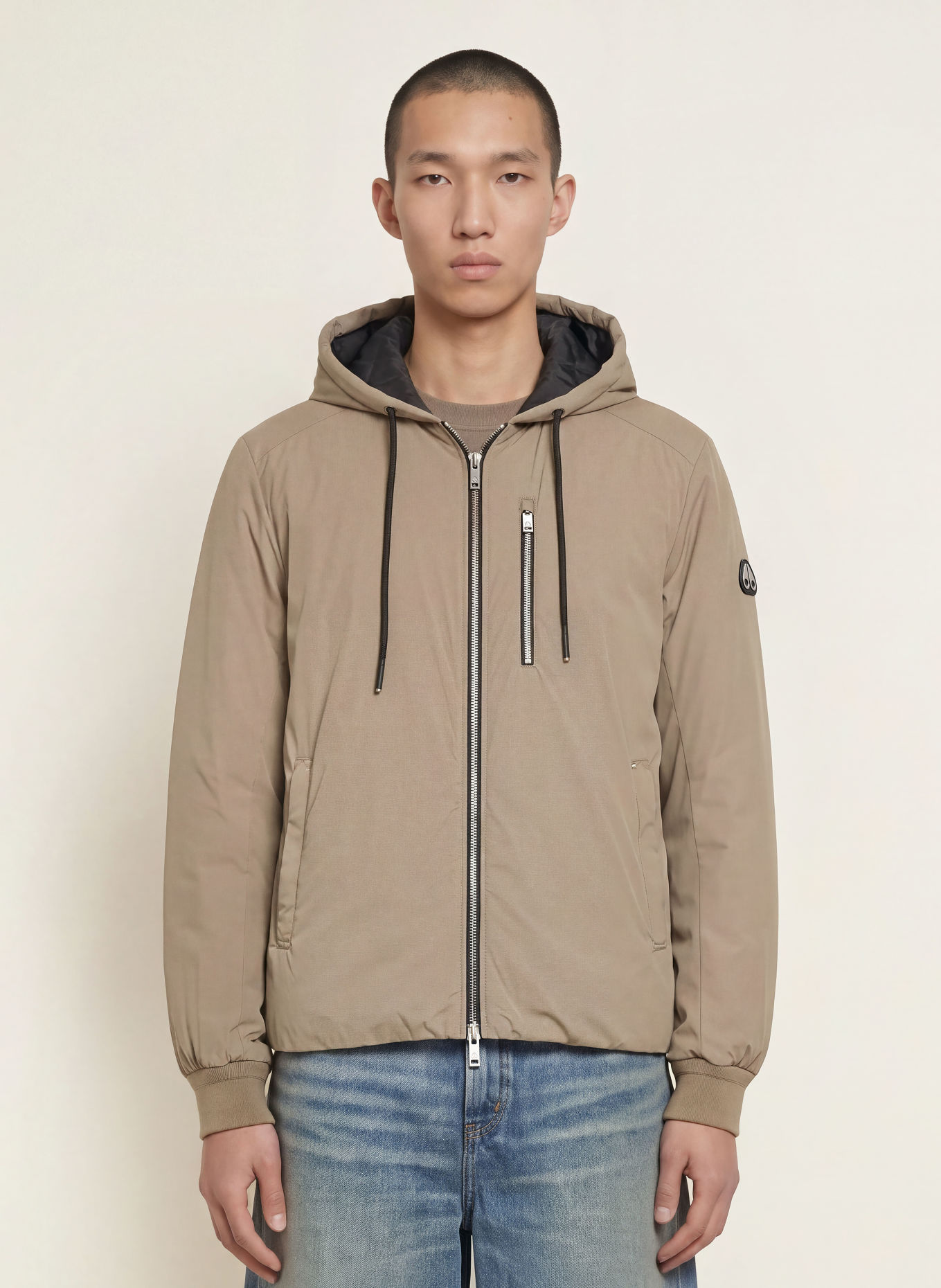 MOOSE KNUCKLES Donsjack NORTHDALE: TAUPE / ZWART
