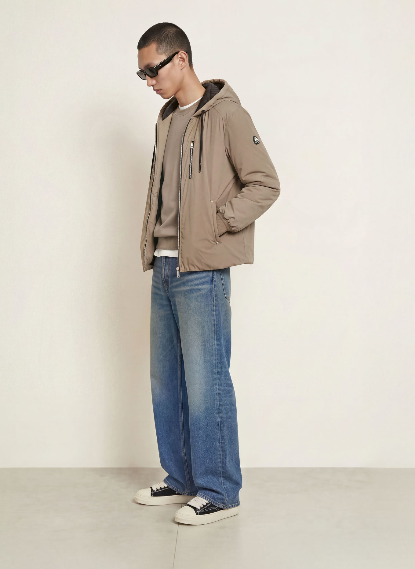 MOOSE KNUCKLES Donsjack NORTHDALE: TAUPE / ZWART