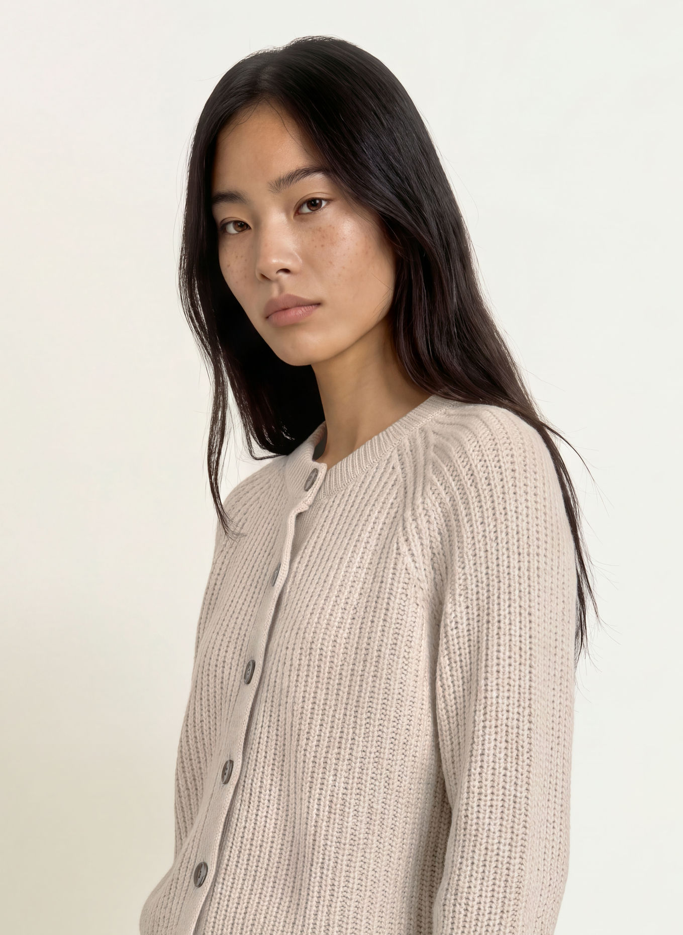 ARMEDANGELS Gebreid vest SELMAA: CRÈME