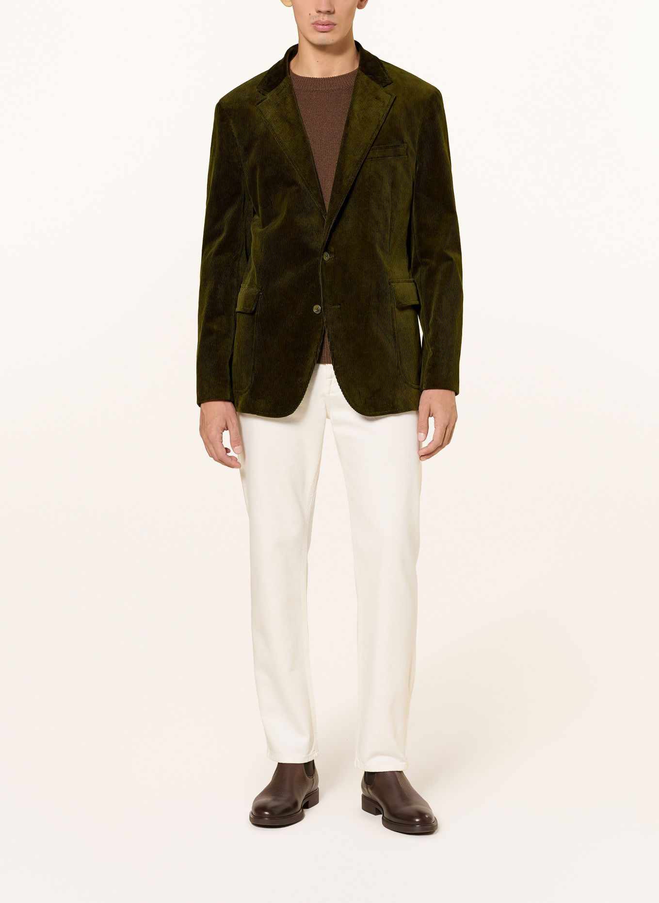 POLO RALPH LAUREN Colbert met normale pasvorm van corduroy: 501 FALL OLIVE