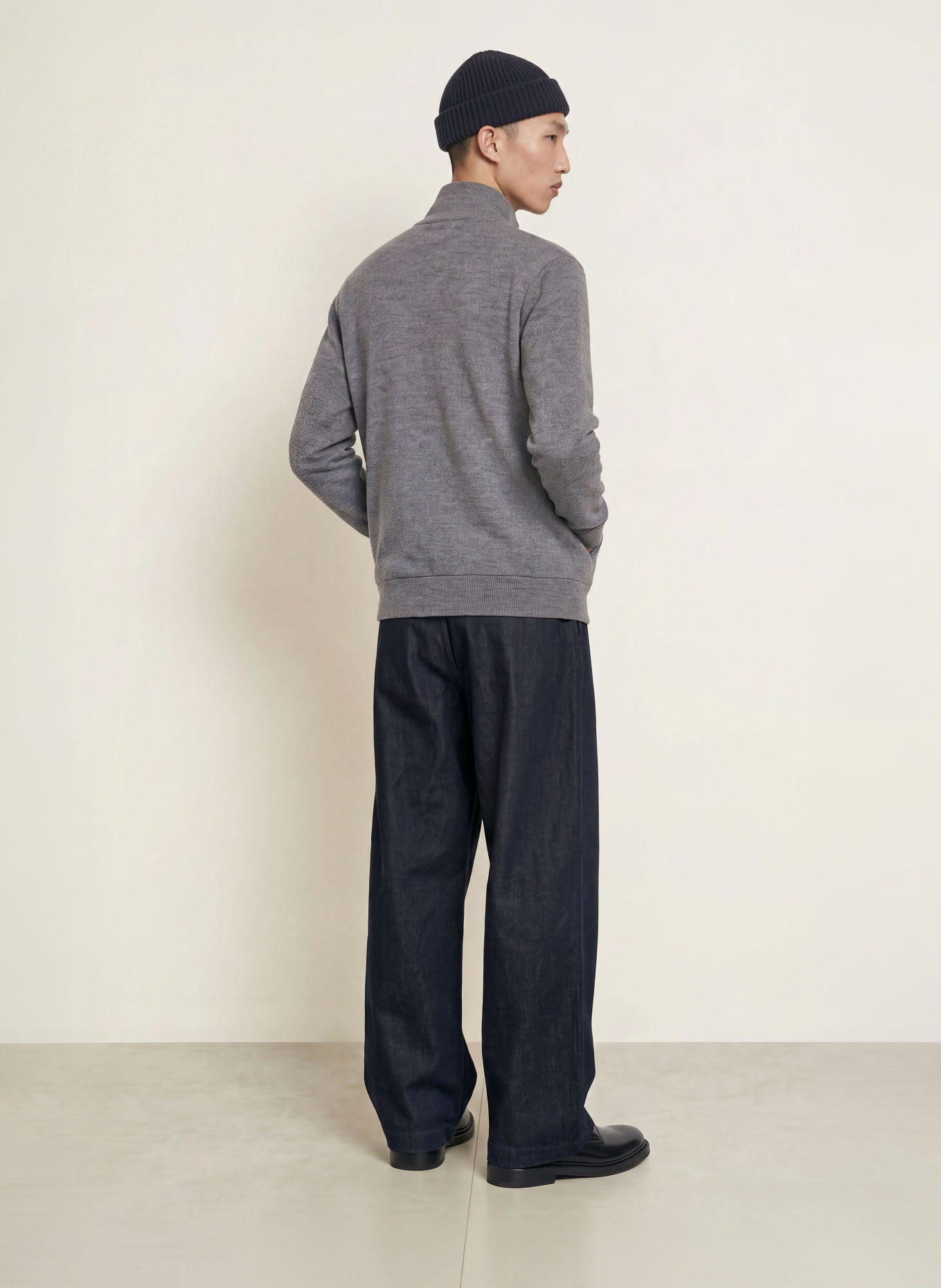 NN.07 BOILED" cardigan: GRAY