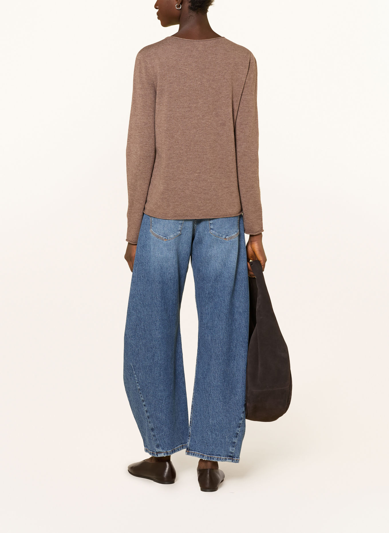 MAERZ MUENCHEN Merino wool sweater: TAUPE