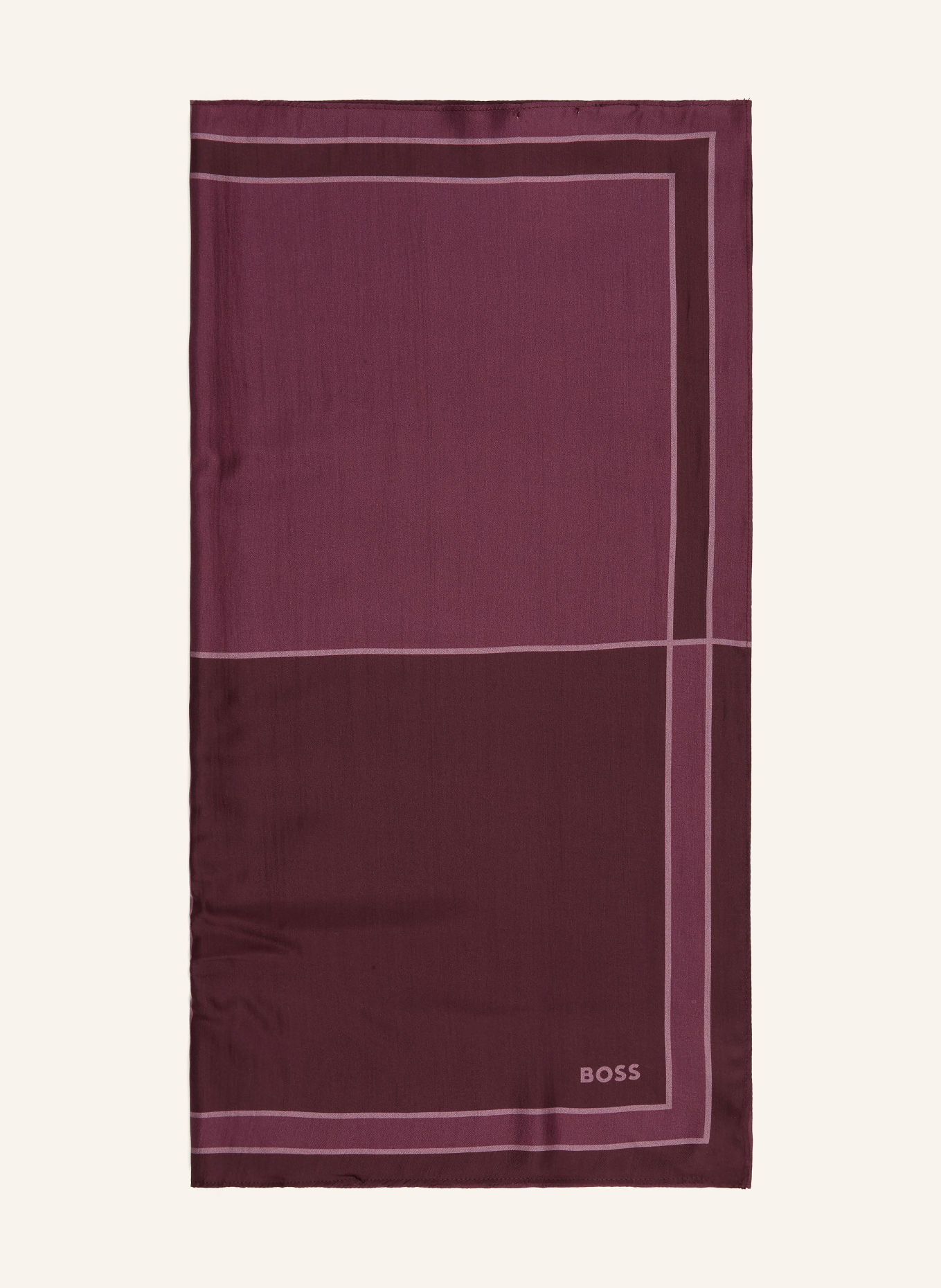 BOSS Silk scarf VINCENCY: DARK RED / LIGHT RED