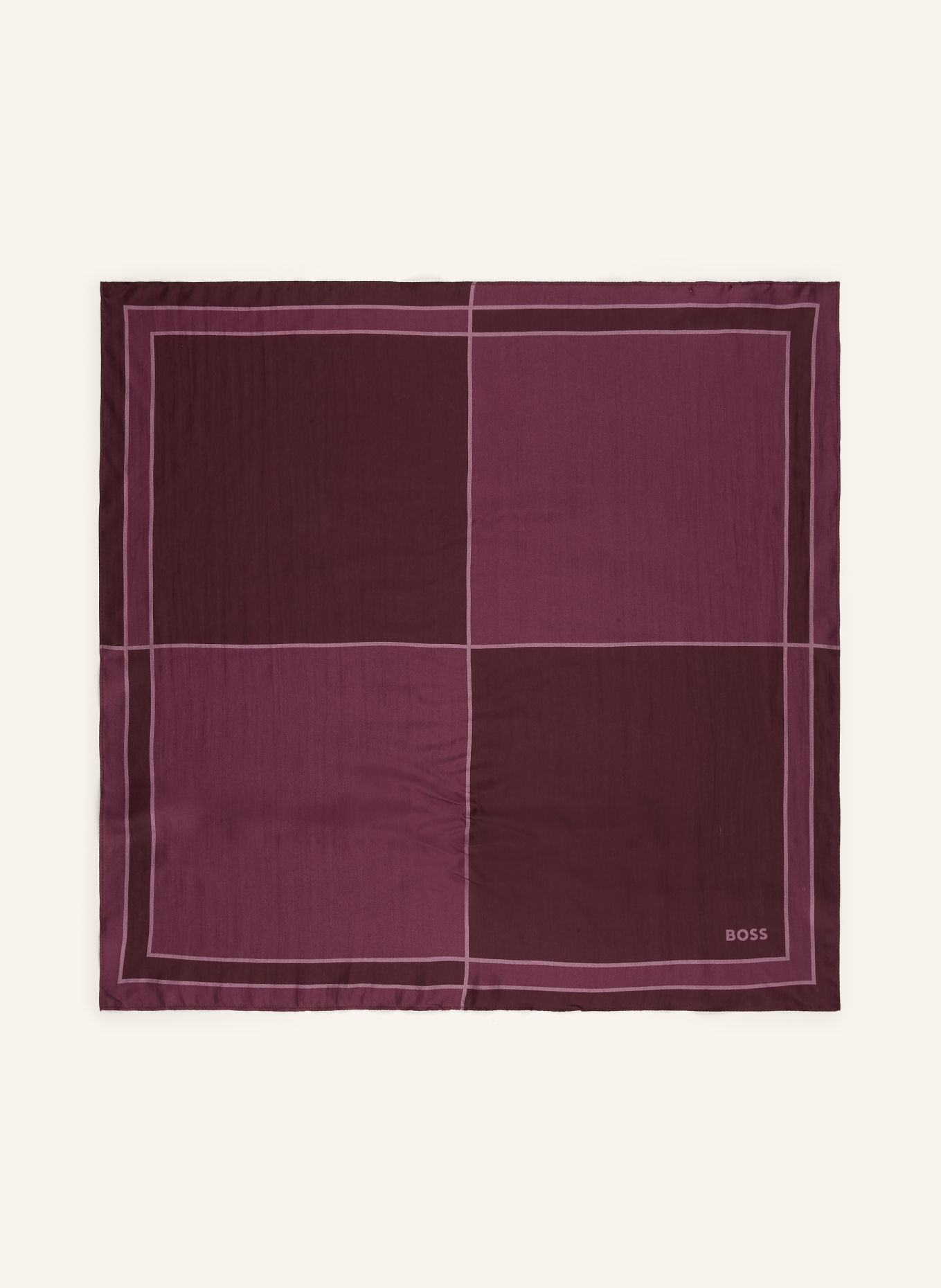 BOSS Silk scarf VINCENCY: DARK RED / LIGHT RED