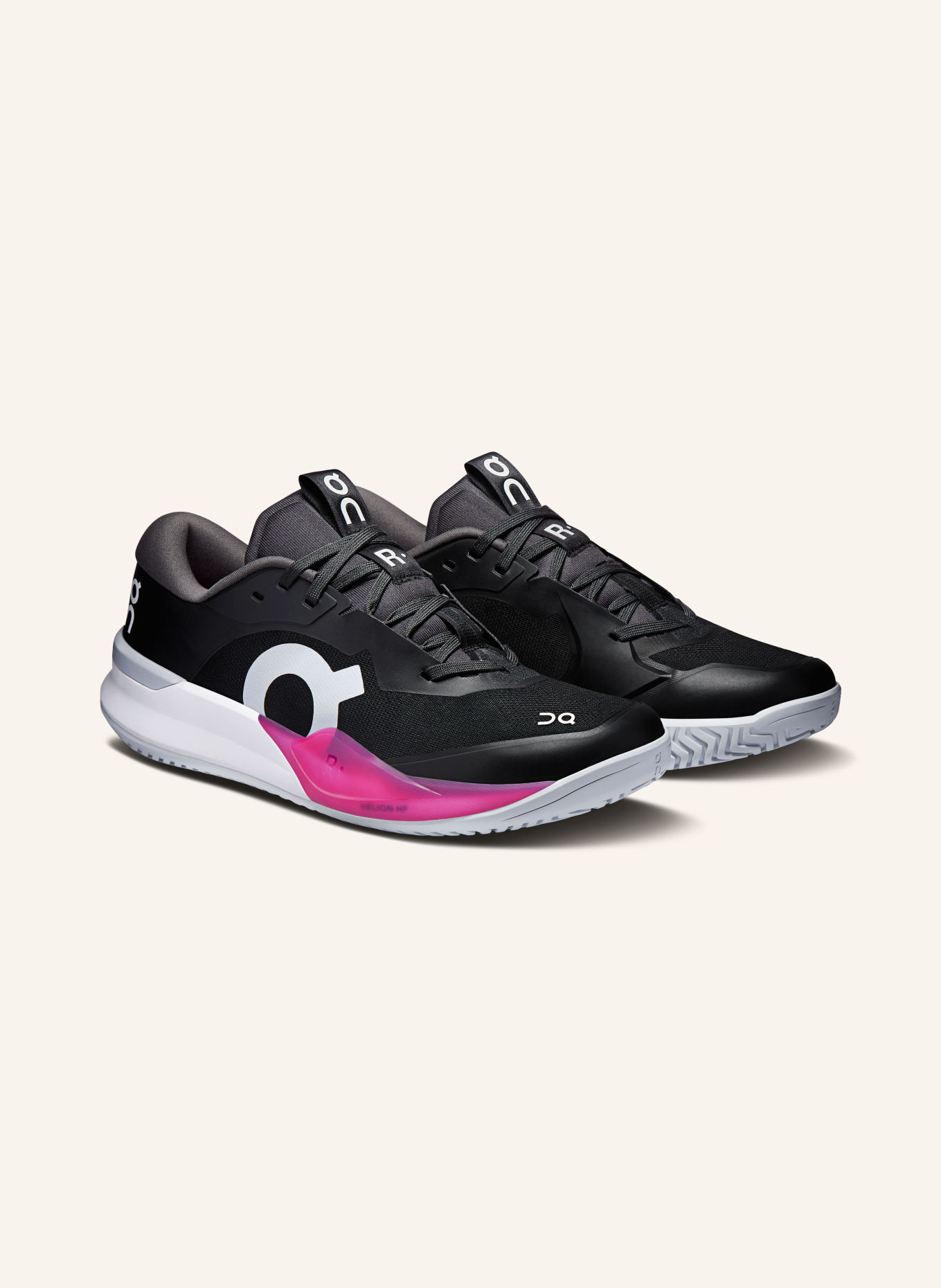 On Tennisschuhe THE ROGER PRO 3 CLAY: SCHWARZ / WEISS