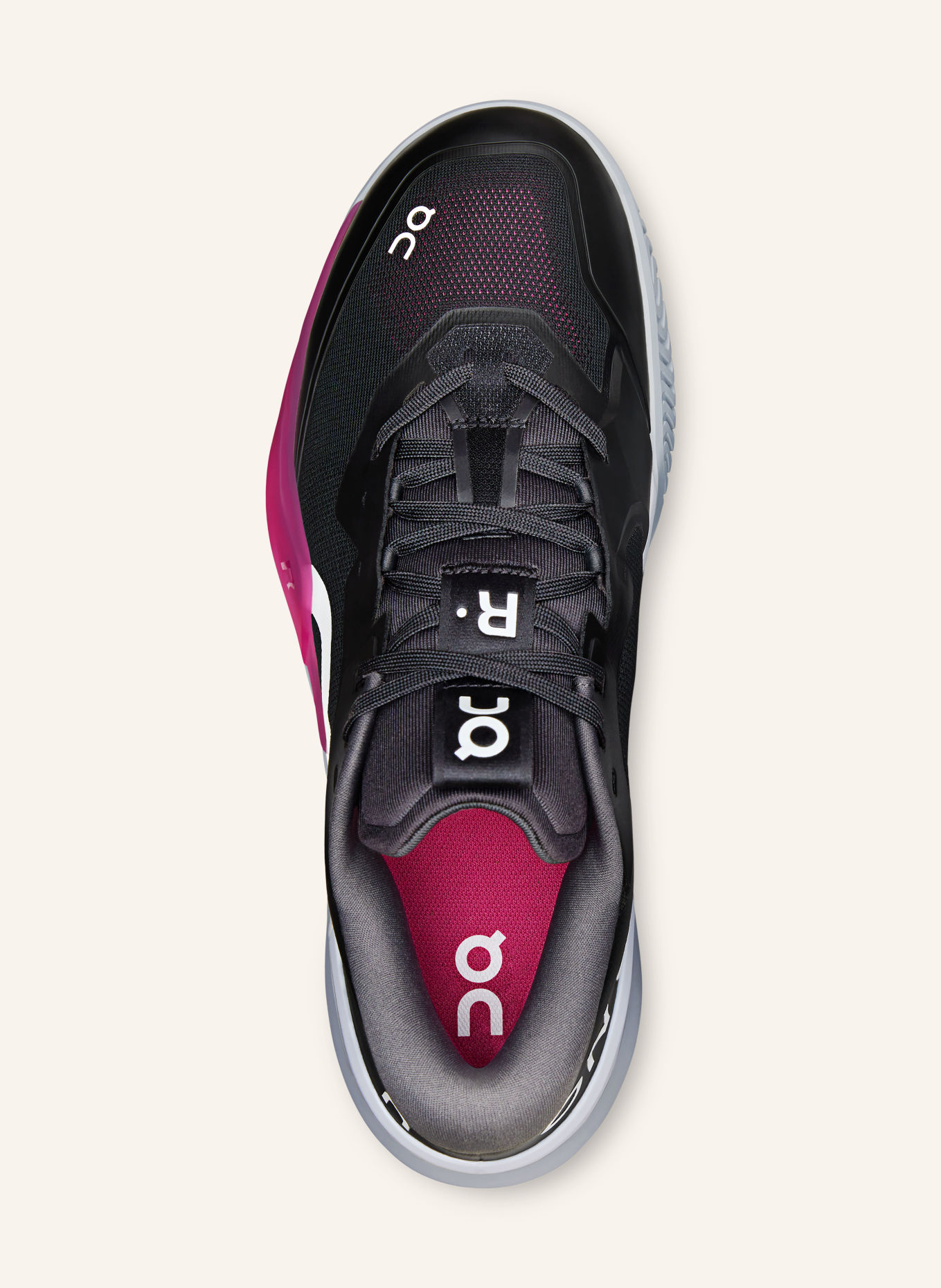 On Tennisschuhe THE ROGER PRO 3 CLAY: SCHWARZ / WEISS