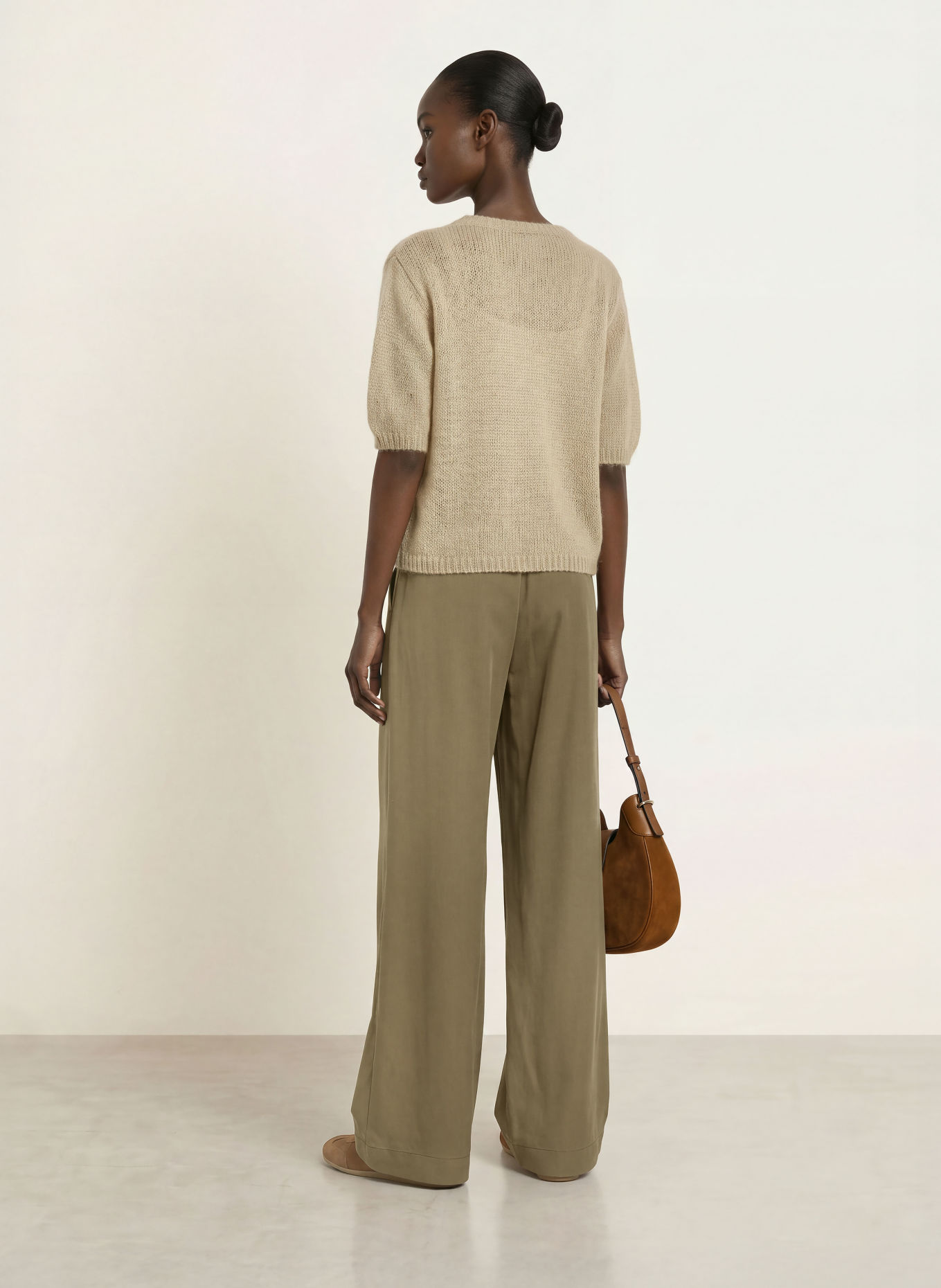 BOSS Marlenehose TARIMA: KHAKI