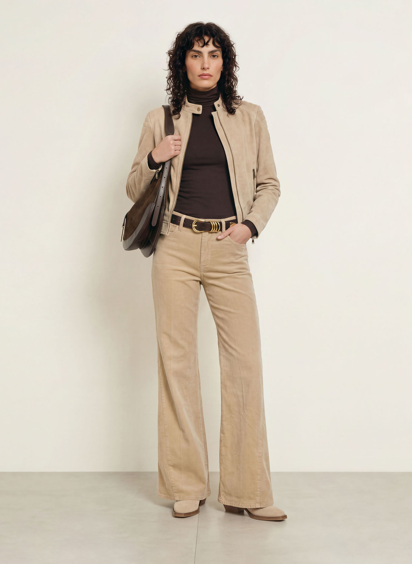 BELSTAFF Lederjacke MOLLISON: TAUPE