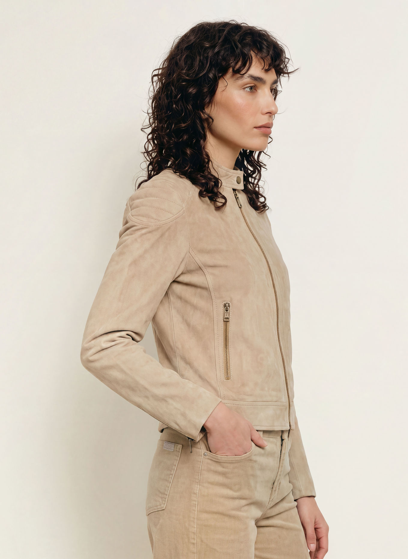 BELSTAFF Lederjacke MOLLISON: TAUPE