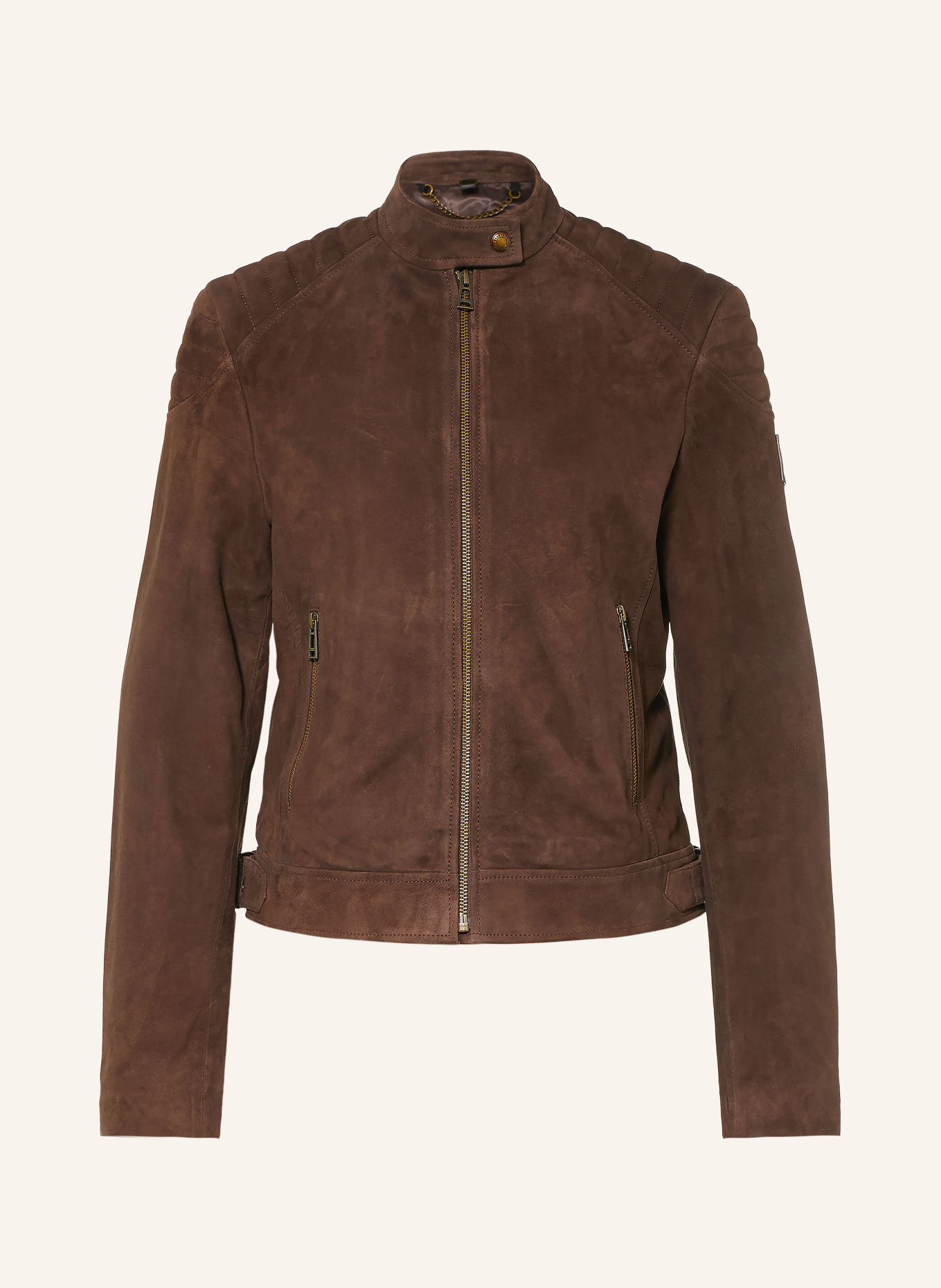 BELSTAFF Lederjacke MOLLISON: DUNKELBRAUN