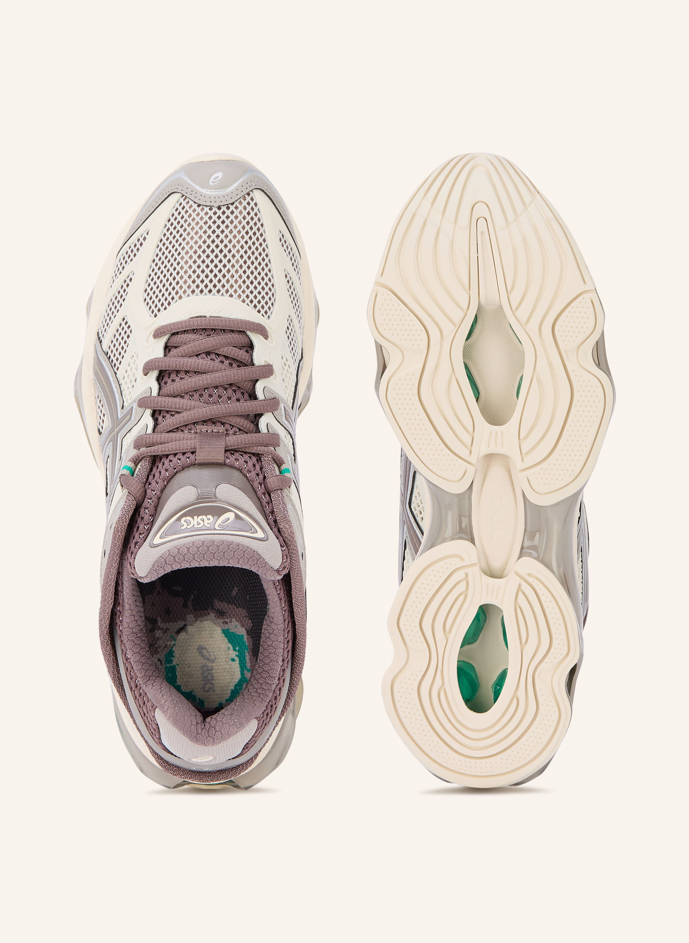 ASICS Buty sportowe GEL-KINETIC 2.0: SZARY / SZAROBRĄZOWY / LILA