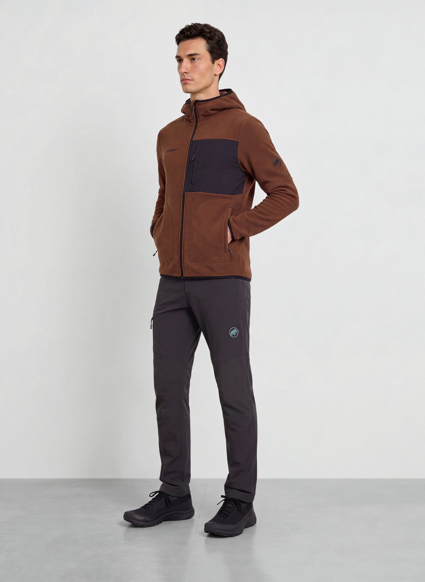 MAMMUT Softshellbroek RUNBOLD GUIDE SO: DONKERGRIJS