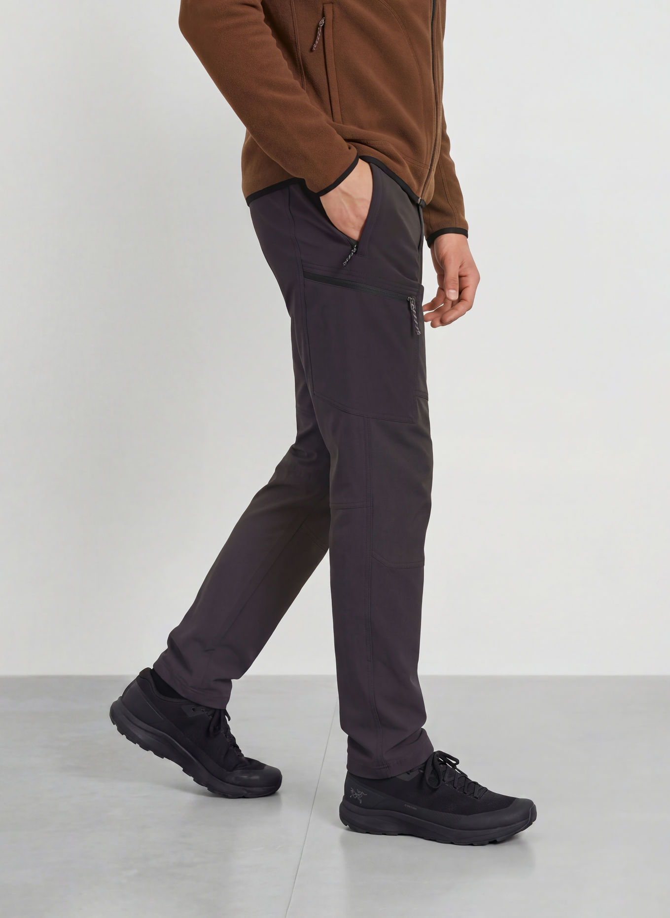 MAMMUT Softshellbroek RUNBOLD GUIDE SO: DONKERGRIJS