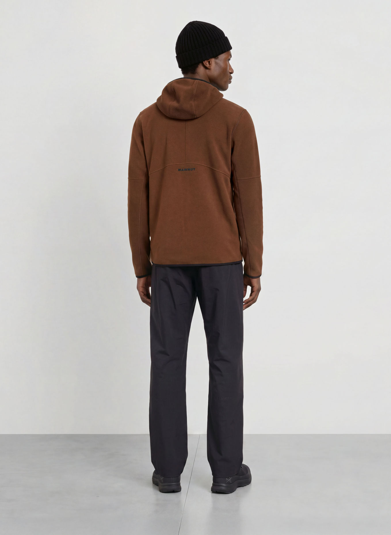MAMMUT TAMARO Fleece Jacket: BROWN / DARK GRAY