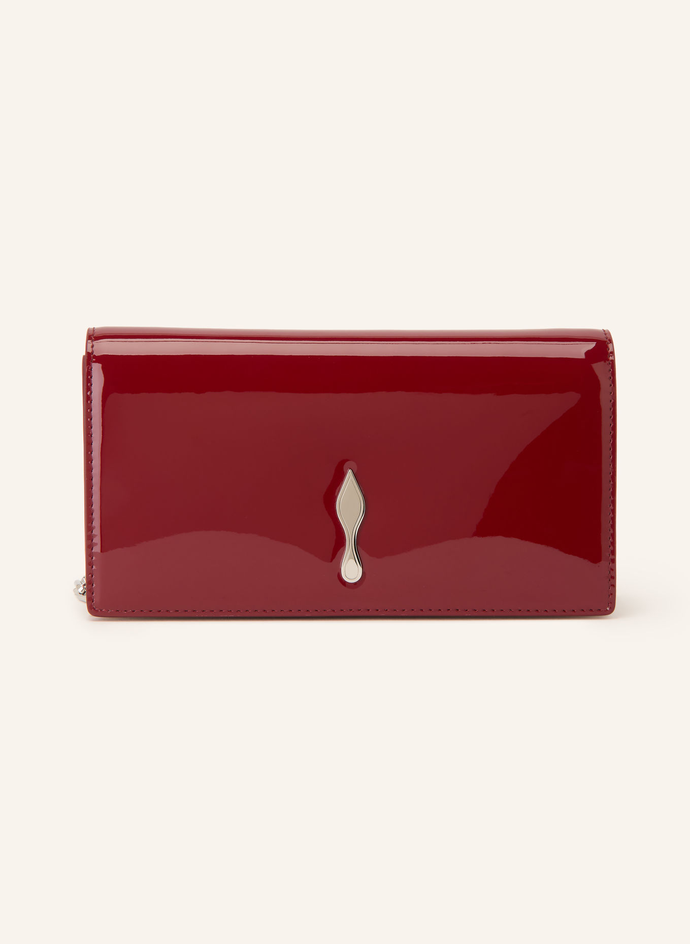 Christian Louboutin Torba na ramię BETTINA: CIEMNOCZERWONY / SREBRNY