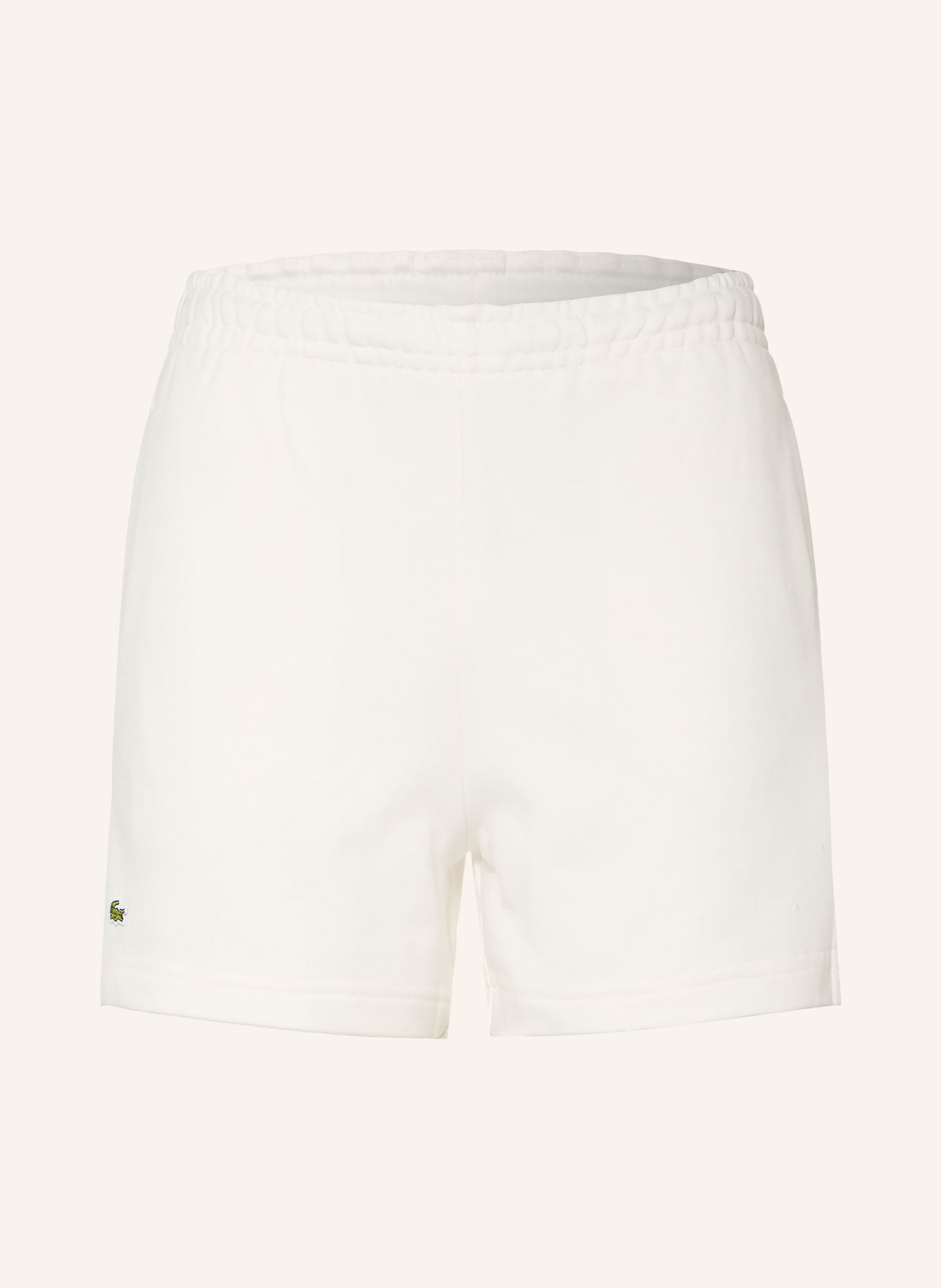 LACOSTE Sweatshorts: CREME