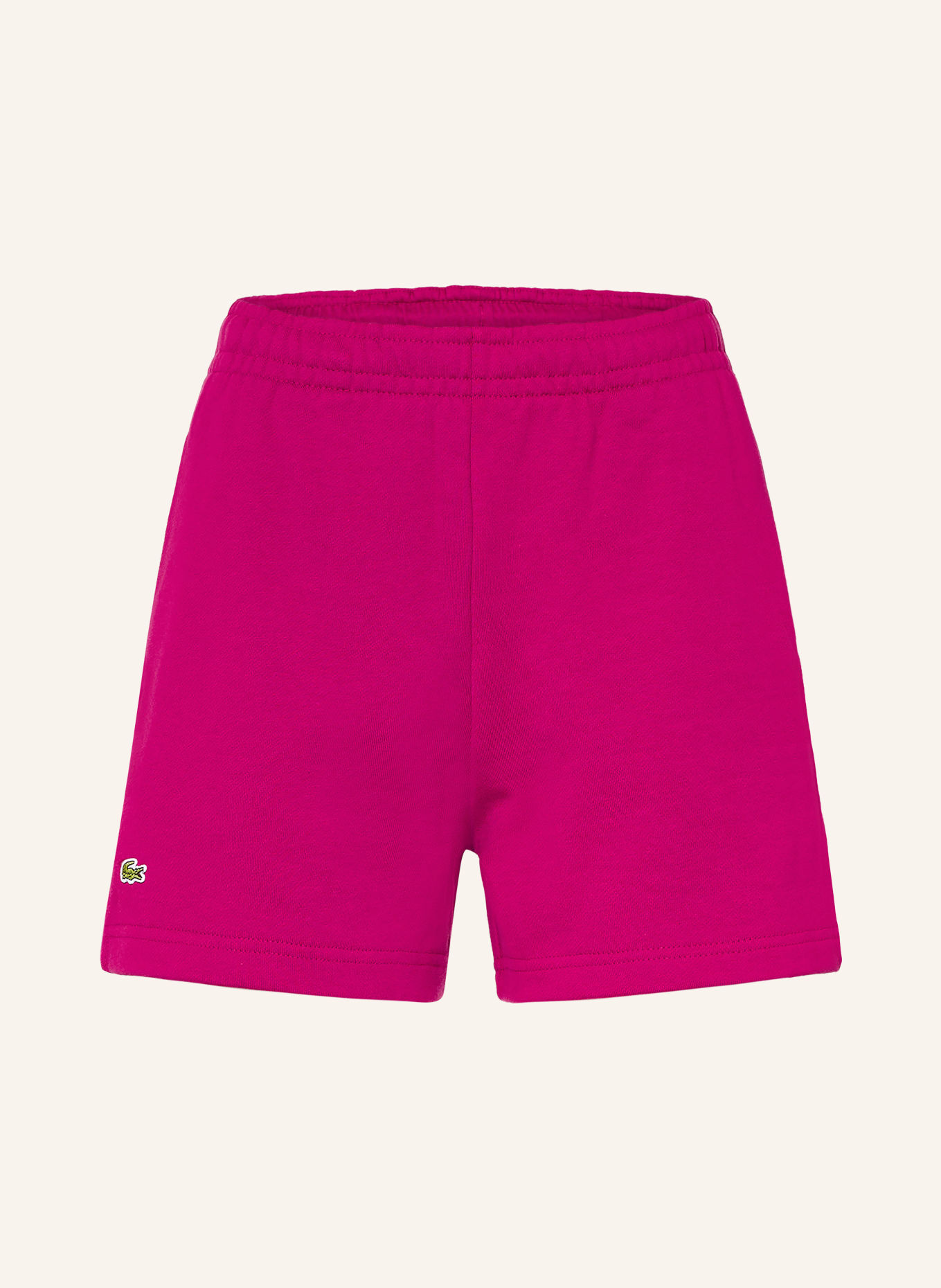LACOSTE sweat shorts: FUCHSIA