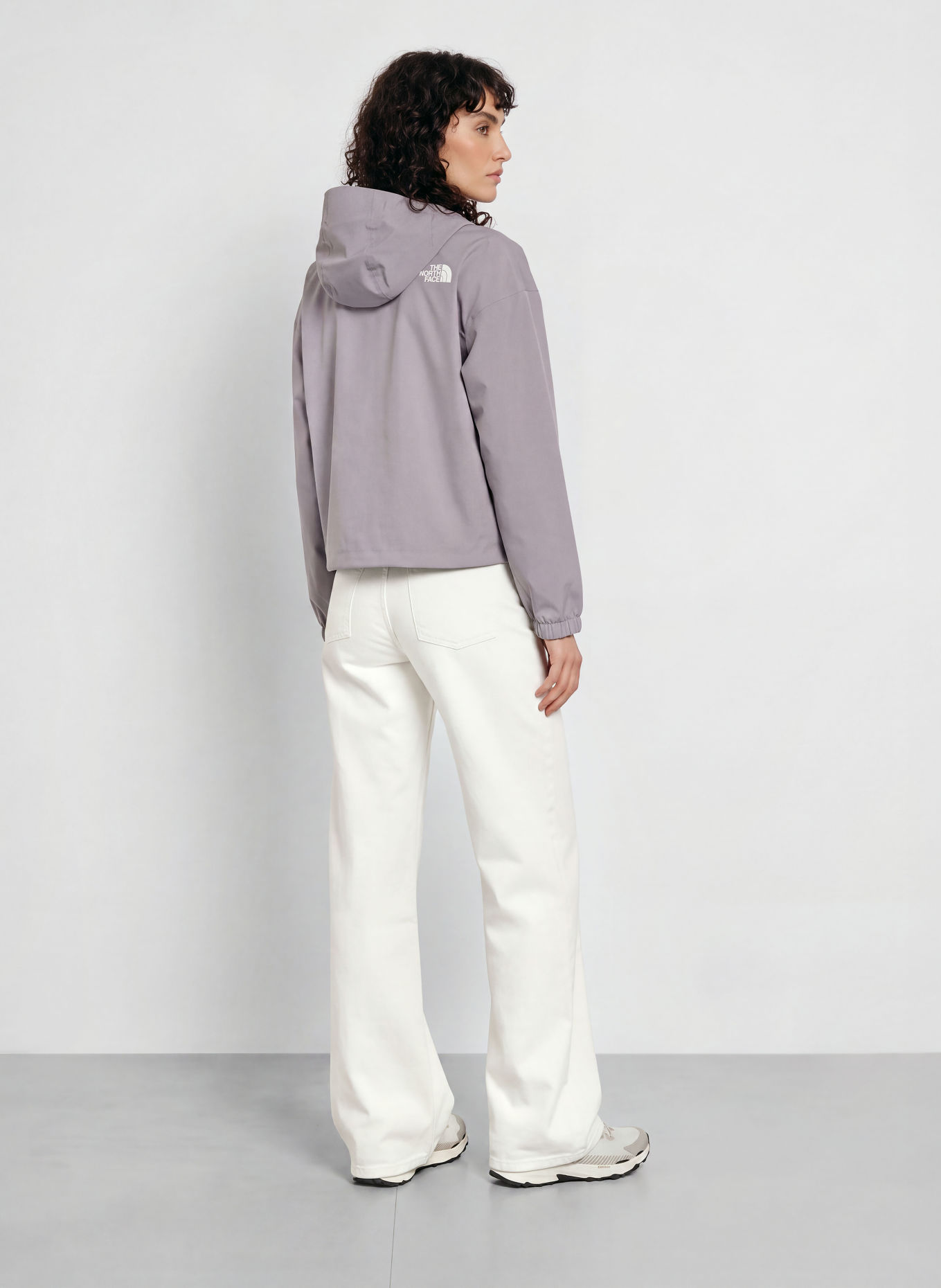 THE NORTH FACE Veste de pluie QUEST MONO CROPPED: GRIS