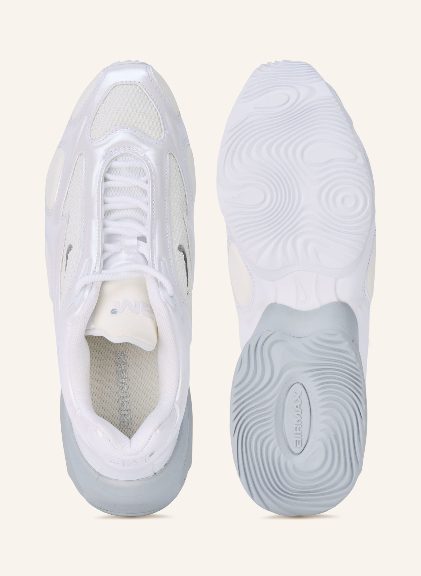 Nike AIR MAX MUSE Sneakers: WHITE / SILVER / CREAM