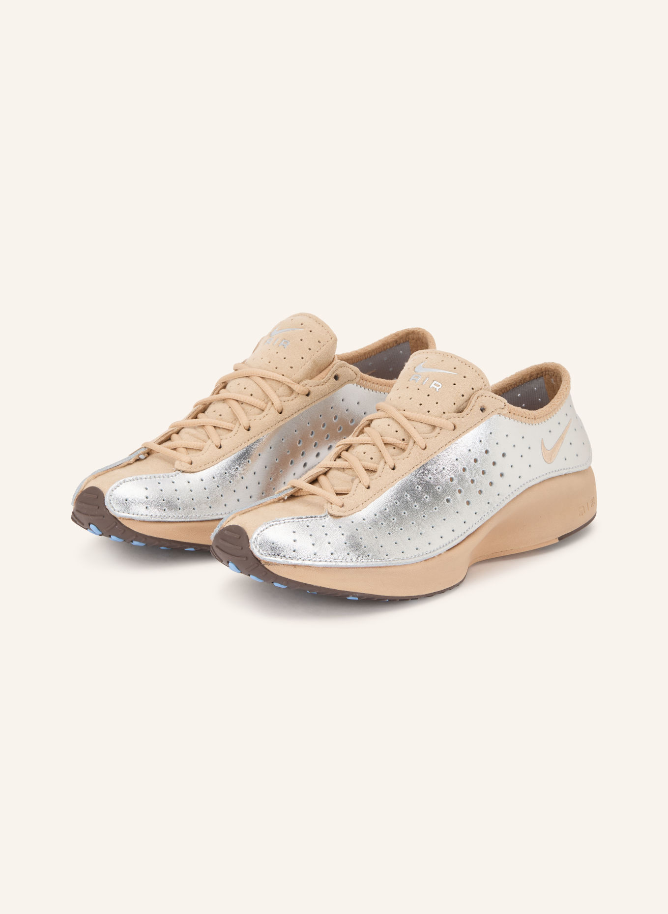 Nike Sneaker AIR SUPERFLY: SILBER / HELLBRAUN