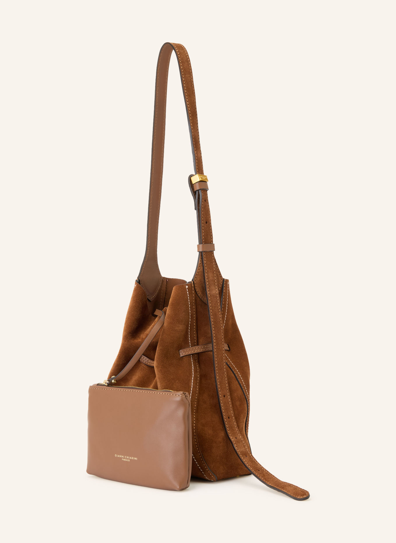 GIANNI CHIARINI Tas SIENNA: COGNAC