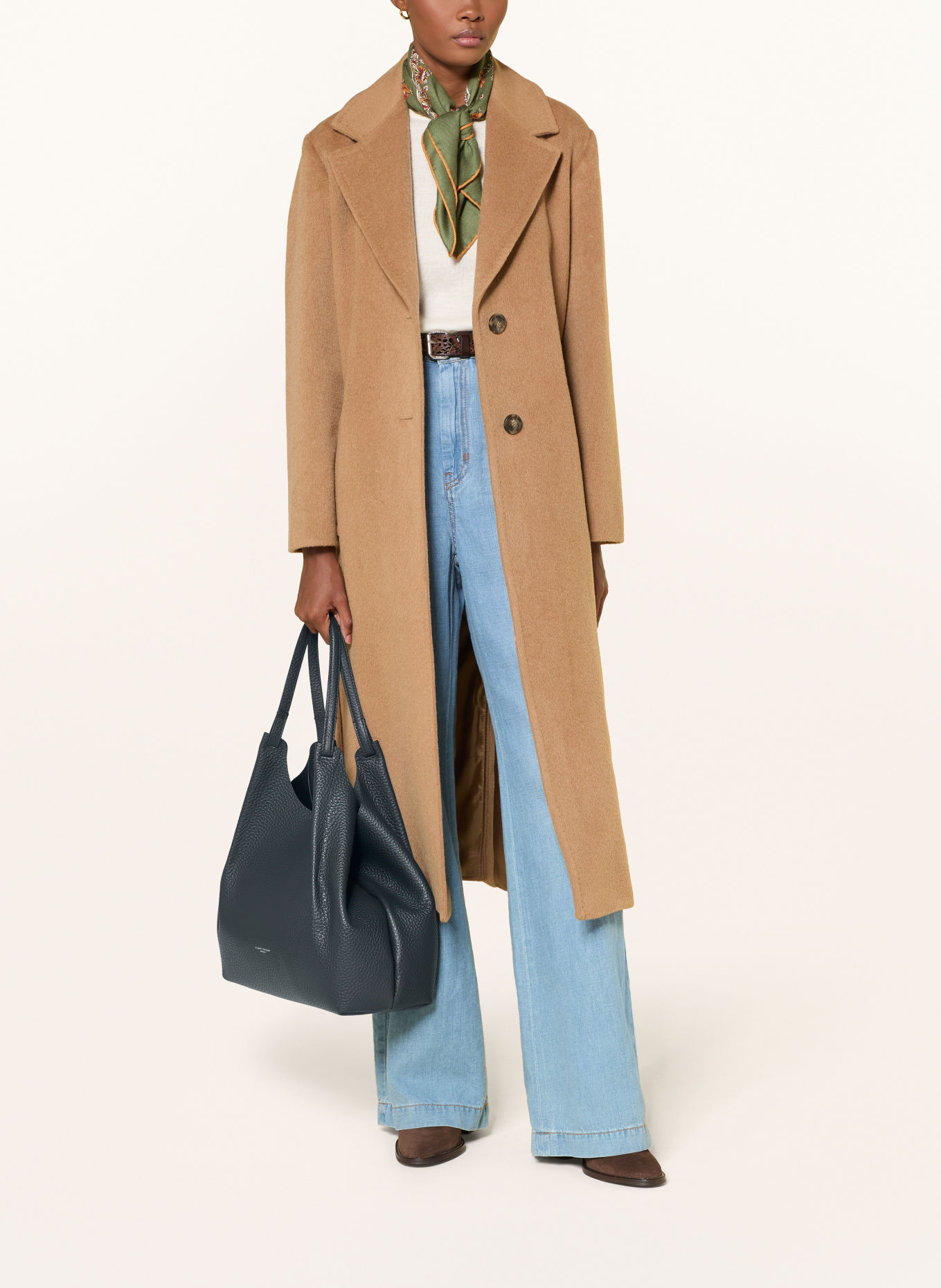 GIANNI CHIARINI Sac cabas DUA XL avec pochette: GROEN