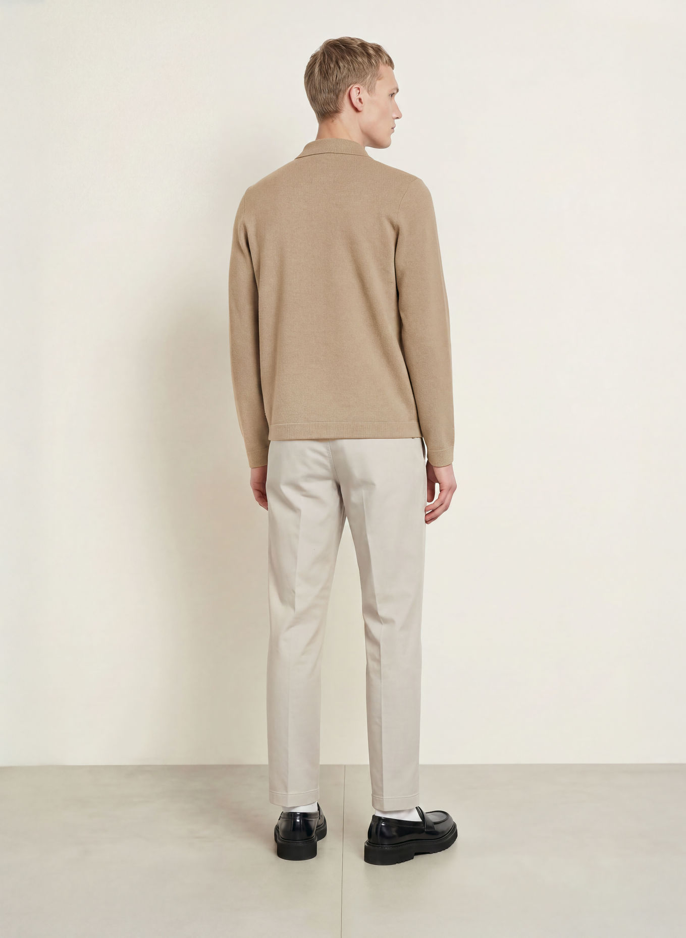 Marc O'Polo strikket jakke: BEIGE
