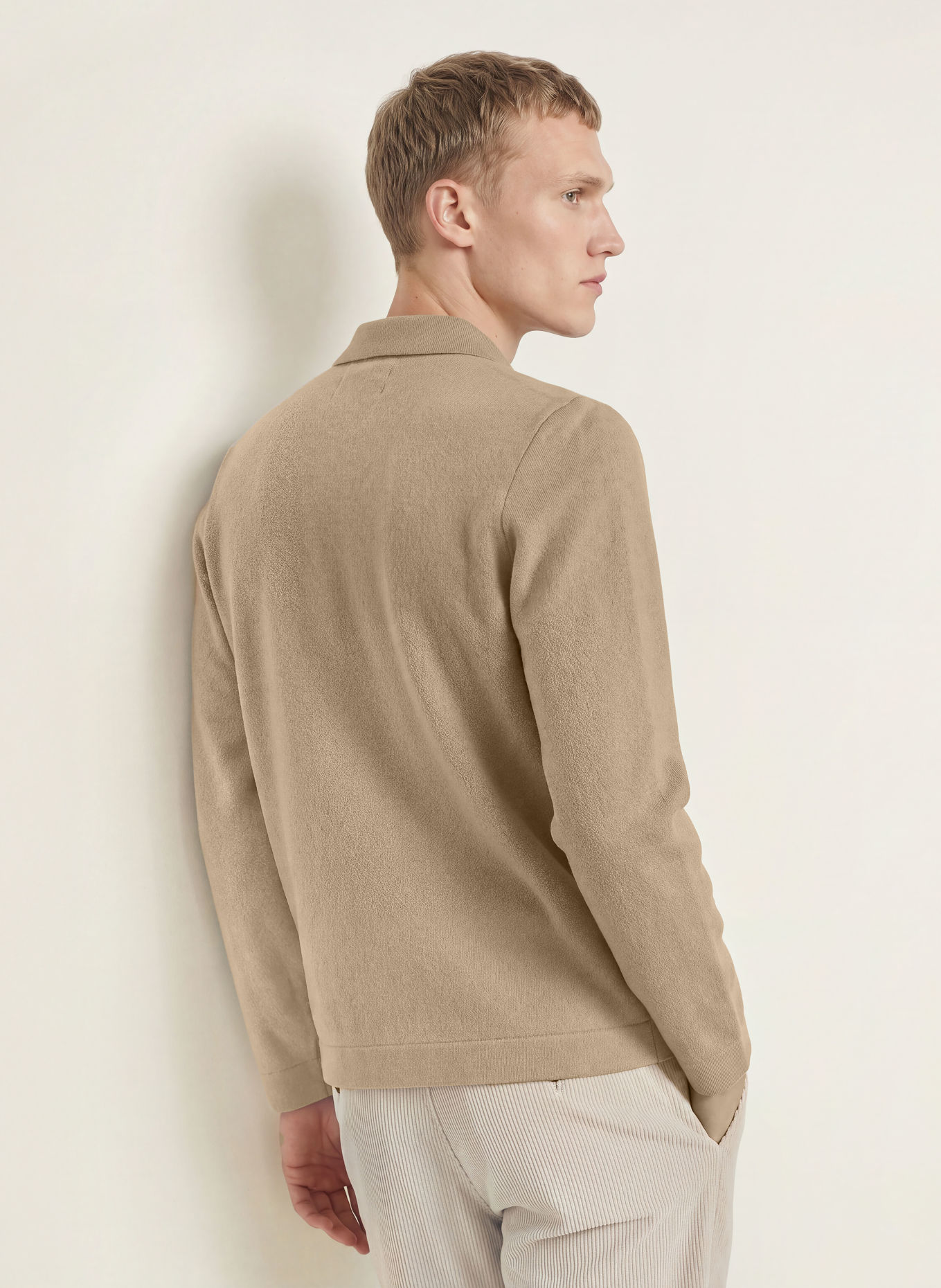 Marc O'Polo strikket jakke: BEIGE
