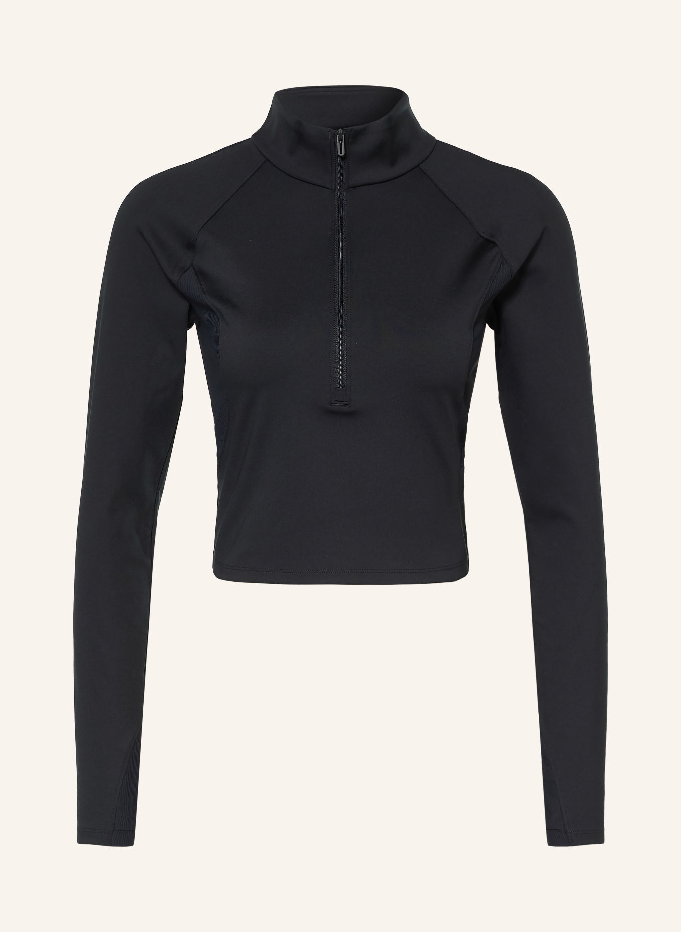 UNDER ARMOUR Cropped-Funktionsshirt UA MERIDIAN: SCHWARZ
