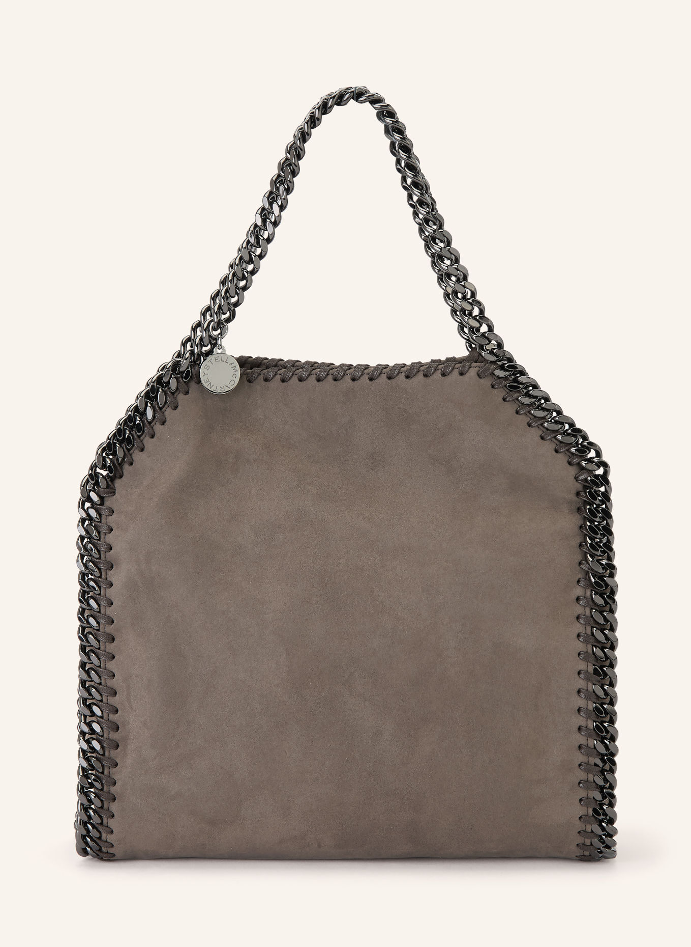STELLA McCARTNEY FALABELLA MINI shoulder bag: TAUPE / BLACK