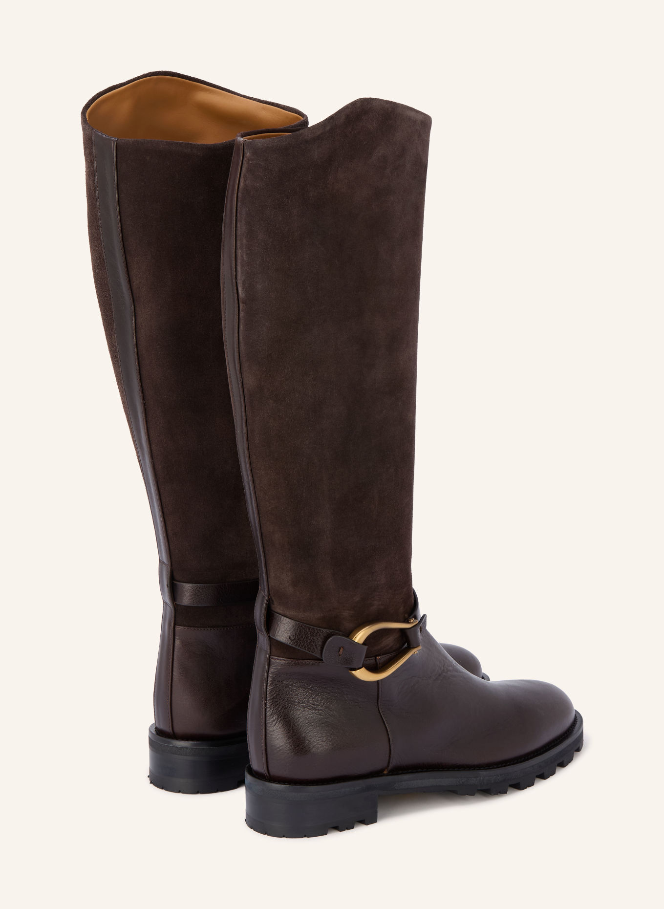 ROBERTO FESTA Boots NIA: DARK BROWN / GOLD