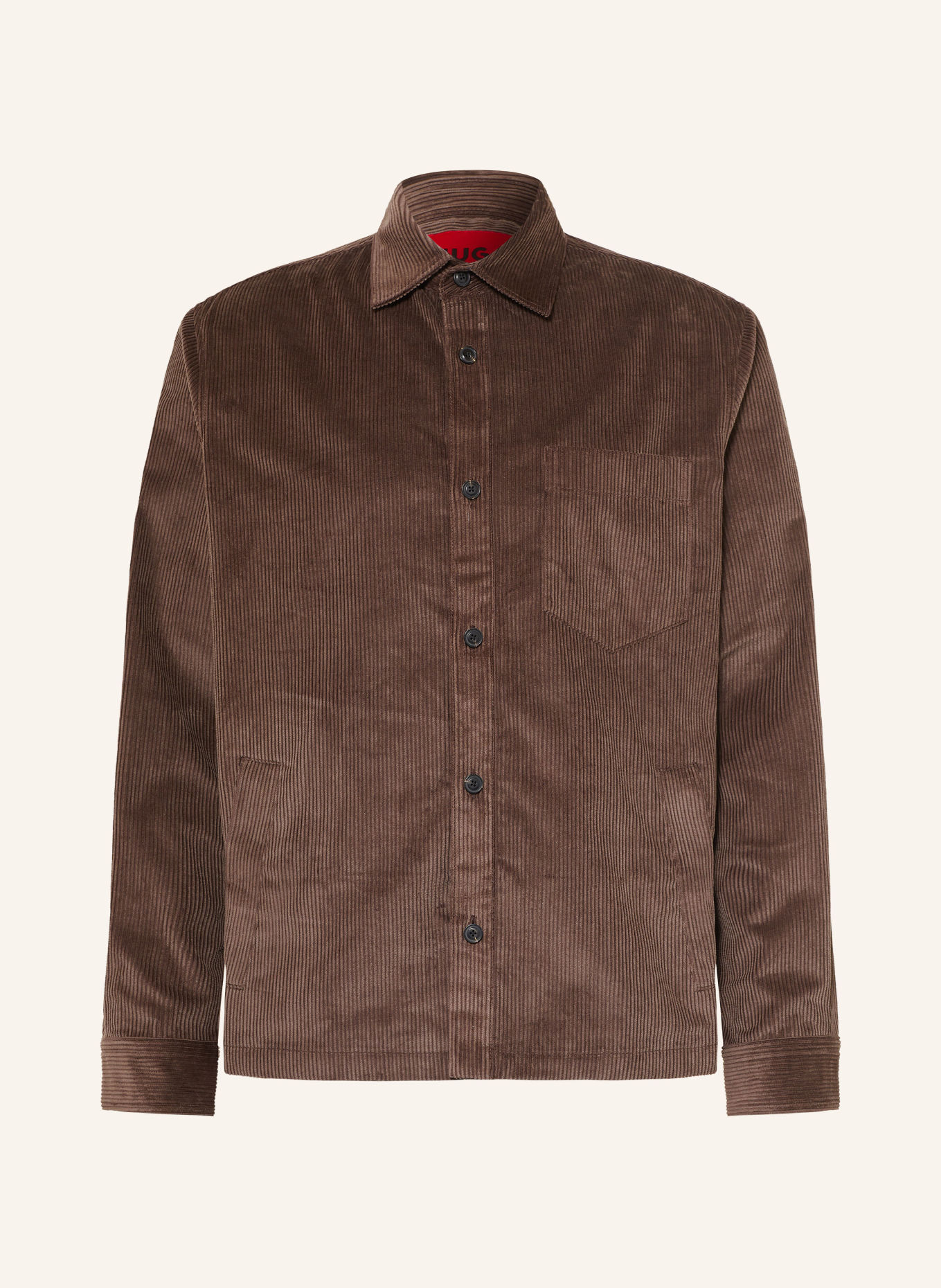 HUGO Cord-Overjacket ECORD: DUNKELBRAUN
