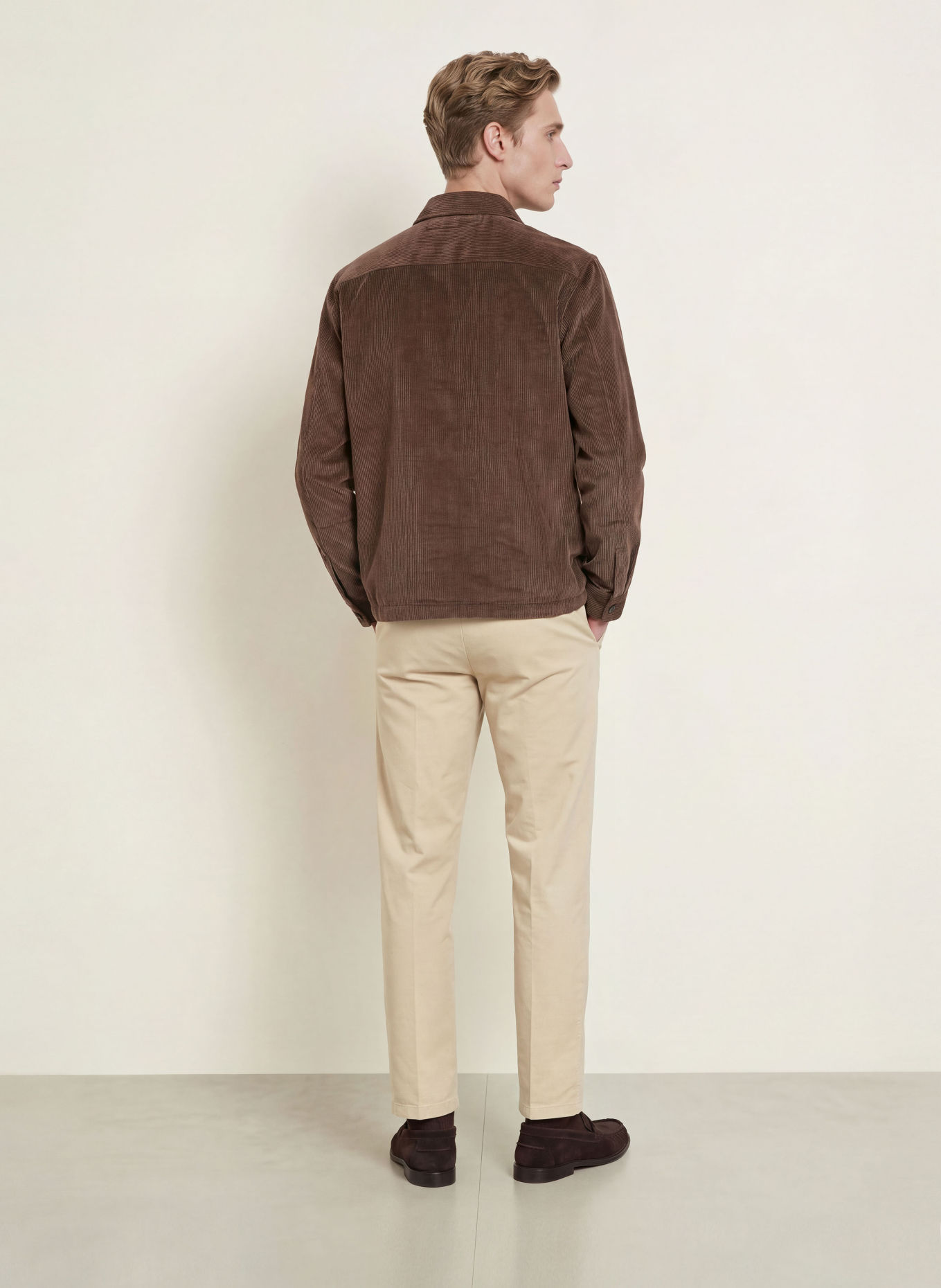 HUGO Cord-Overjacket ECORD: DUNKELBRAUN