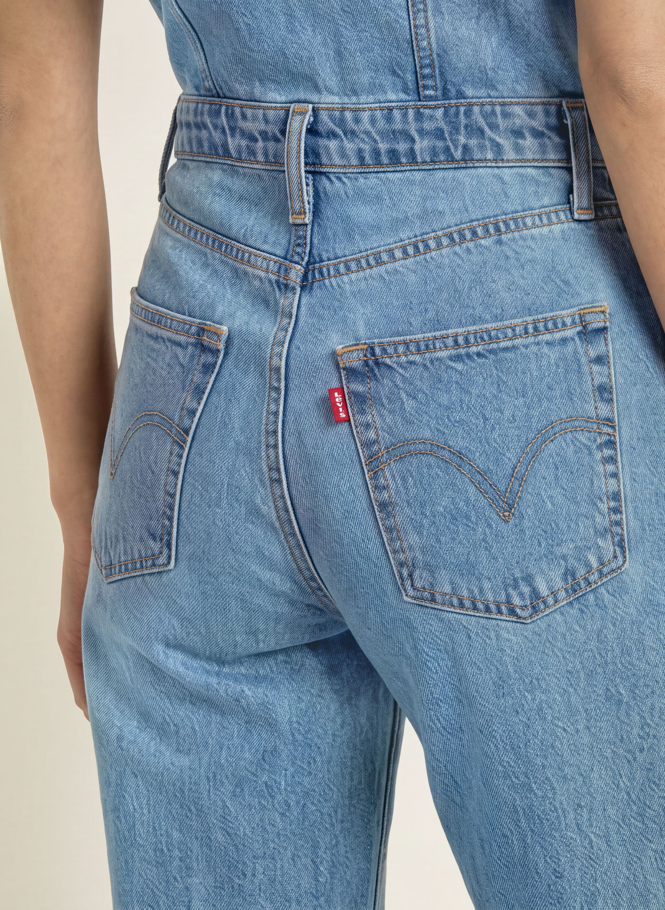 Levi's® Jeans-Jumpsuit: 01 Med Indigo - Worn In