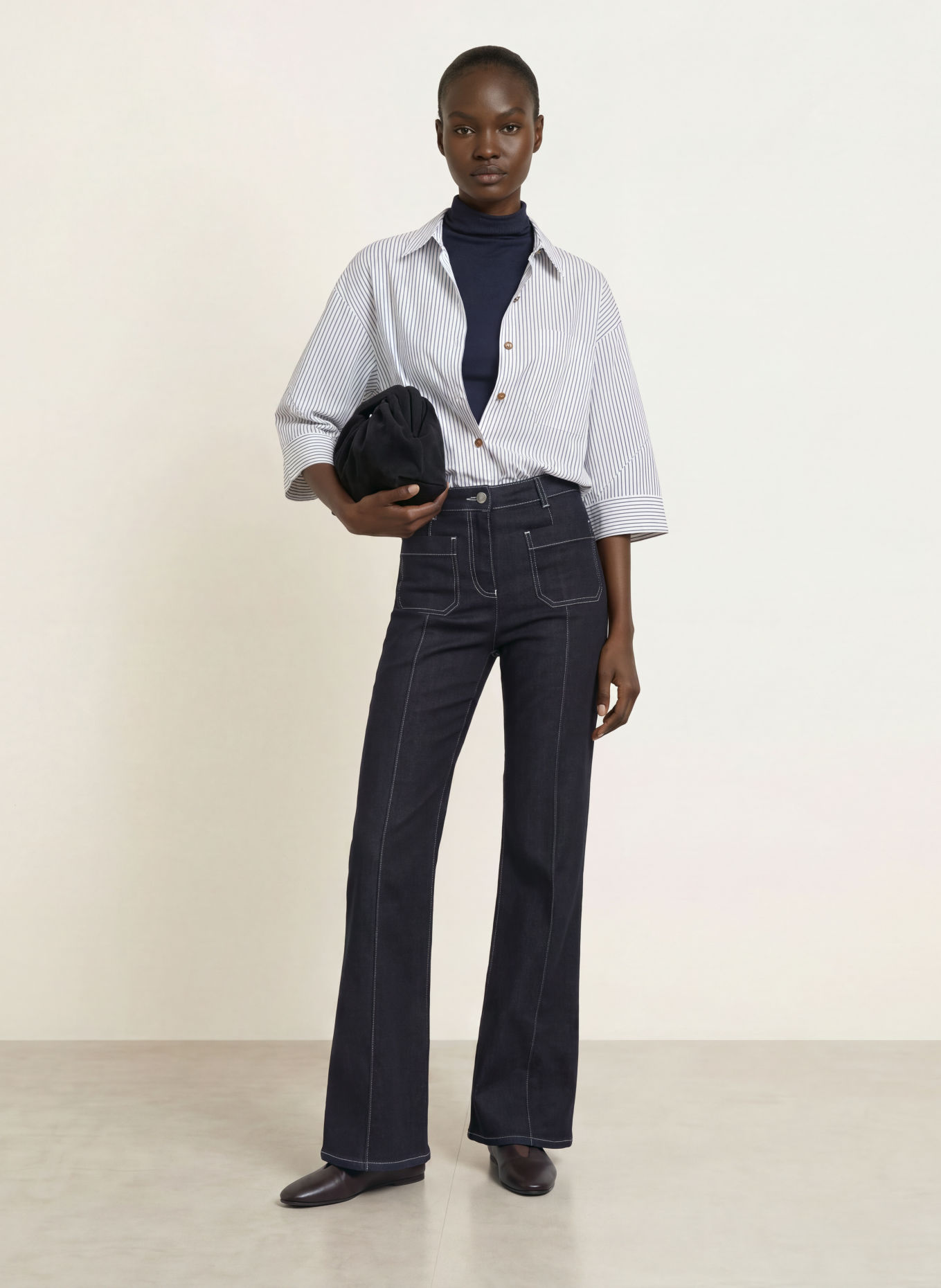 REISS Flared Jeans SAKURA: 30 INDIGO BLUE
