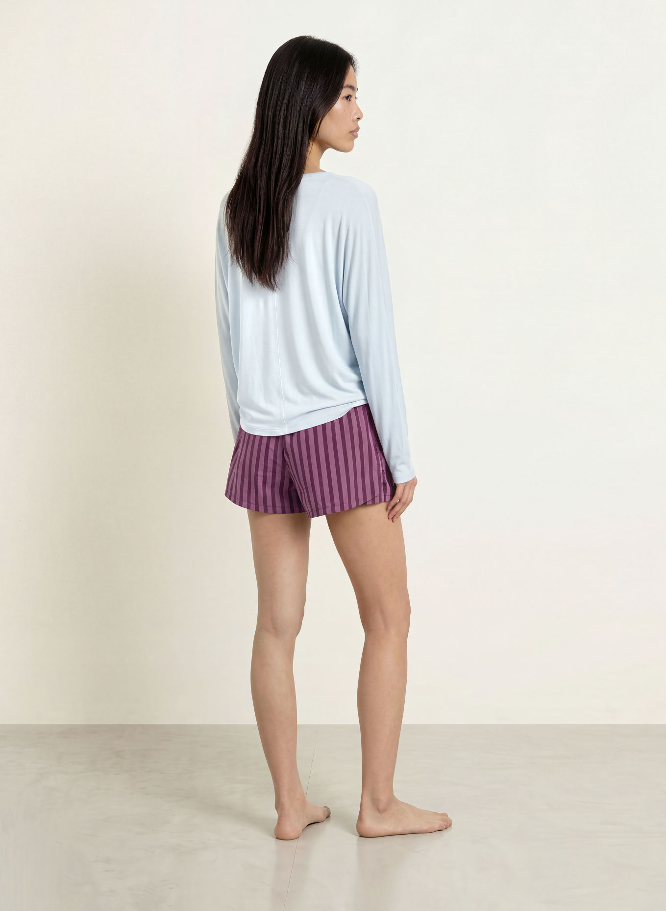 Calvin Klein sleep shorts: PURPLE / LIGHT PURPLE