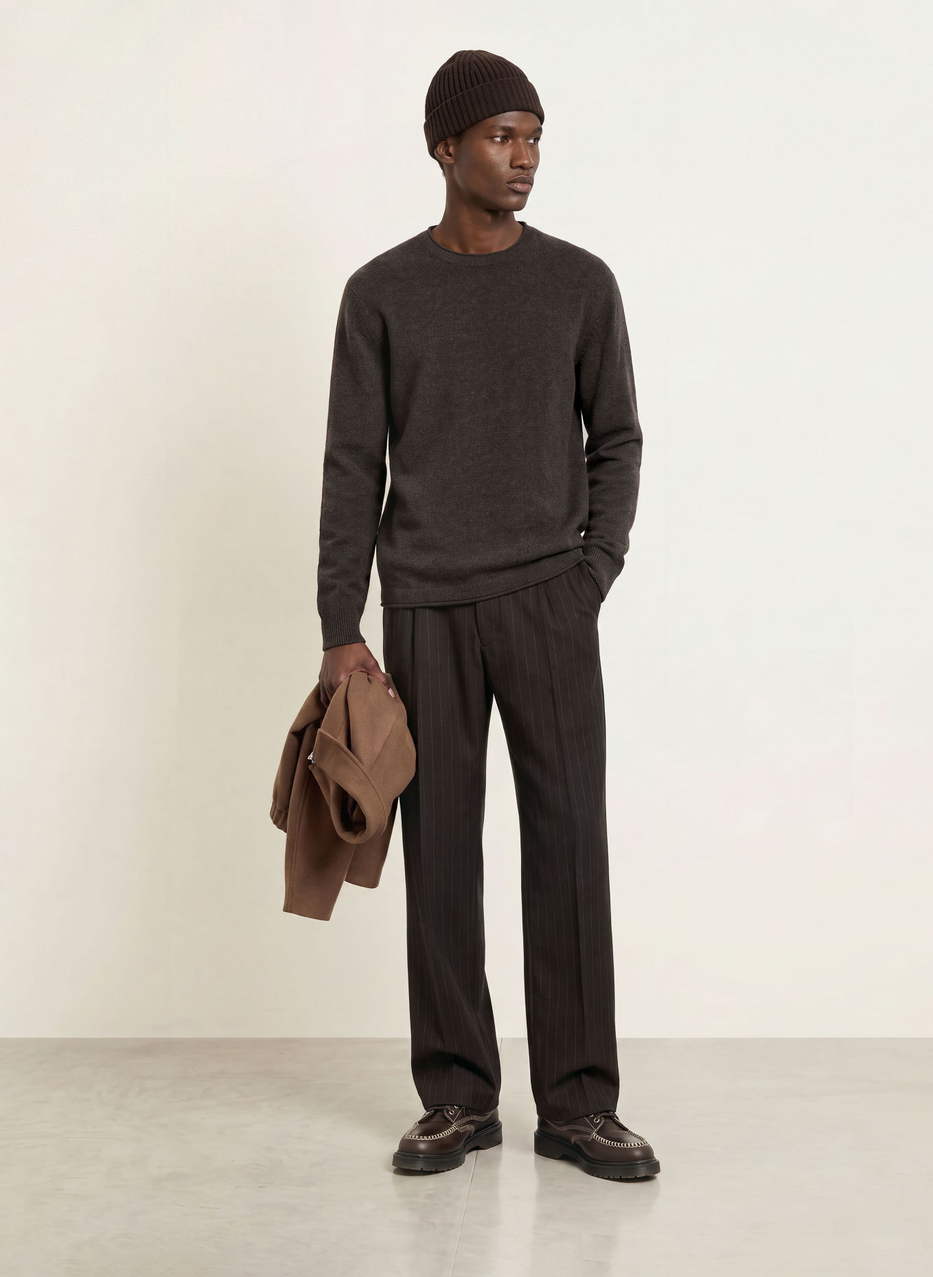 NN.07 Pull SAMMY: MARRON FONCÉ