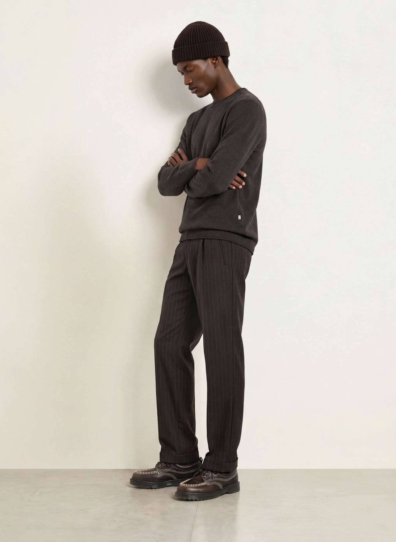 NN.07 Pull SAMMY: MARRON FONCÉ