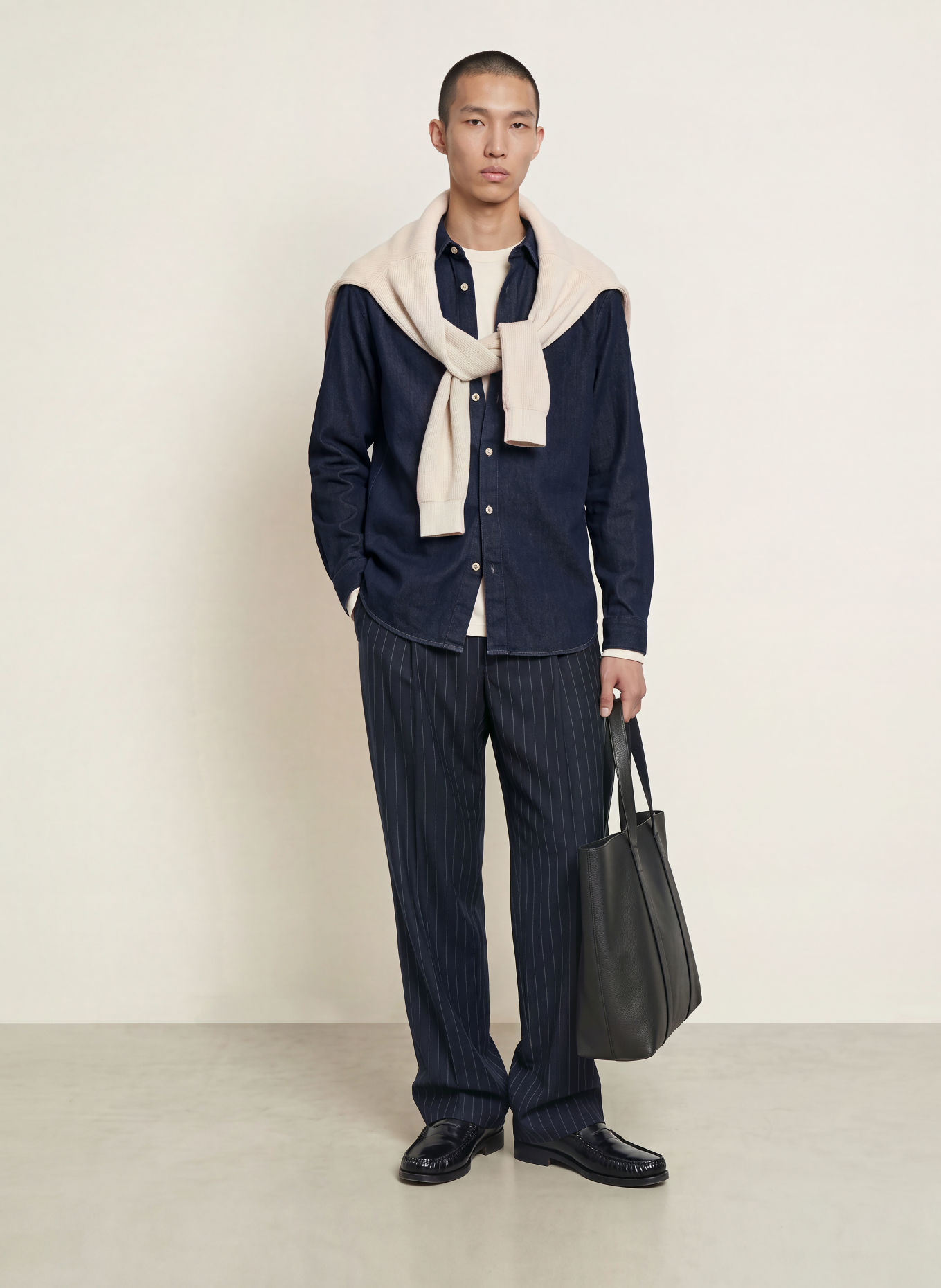NN.07 Jeanshemd CASPER Regular Fit: DUNKELBLAU
