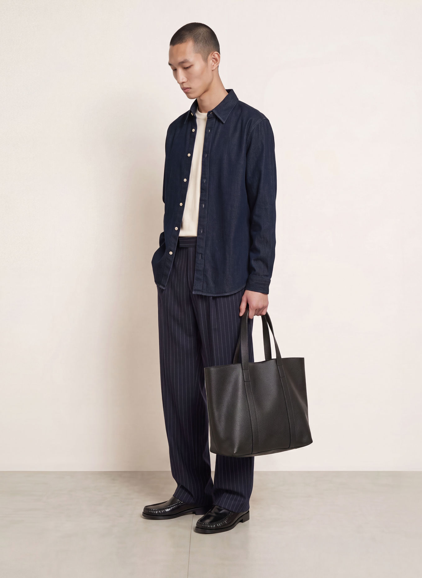 NN.07 Jeanshemd CASPER Regular Fit: DUNKELBLAU