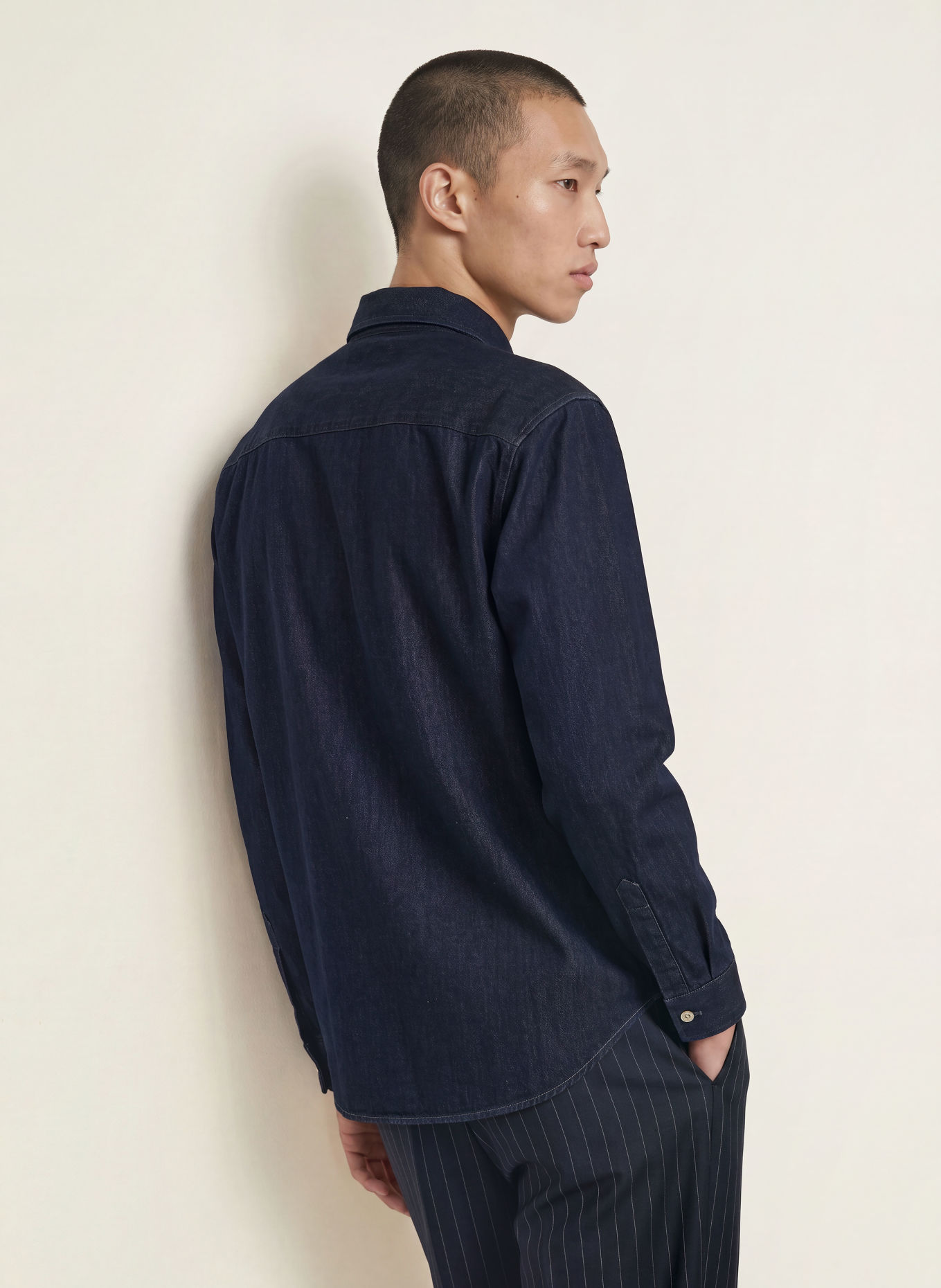 NN.07 Jeanshemd CASPER Regular Fit: DUNKELBLAU