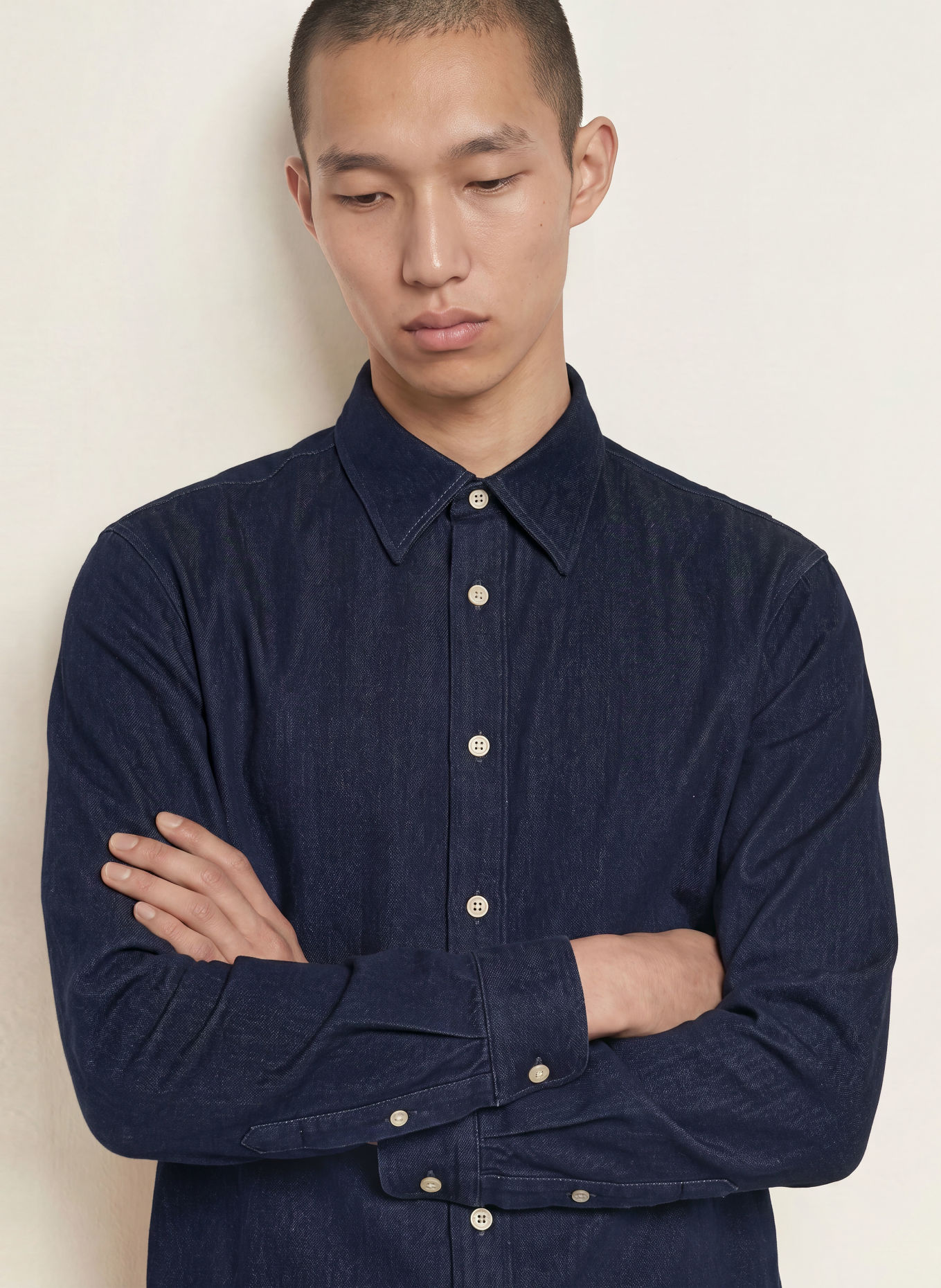 NN.07 Jeanshemd CASPER Regular Fit: DUNKELBLAU