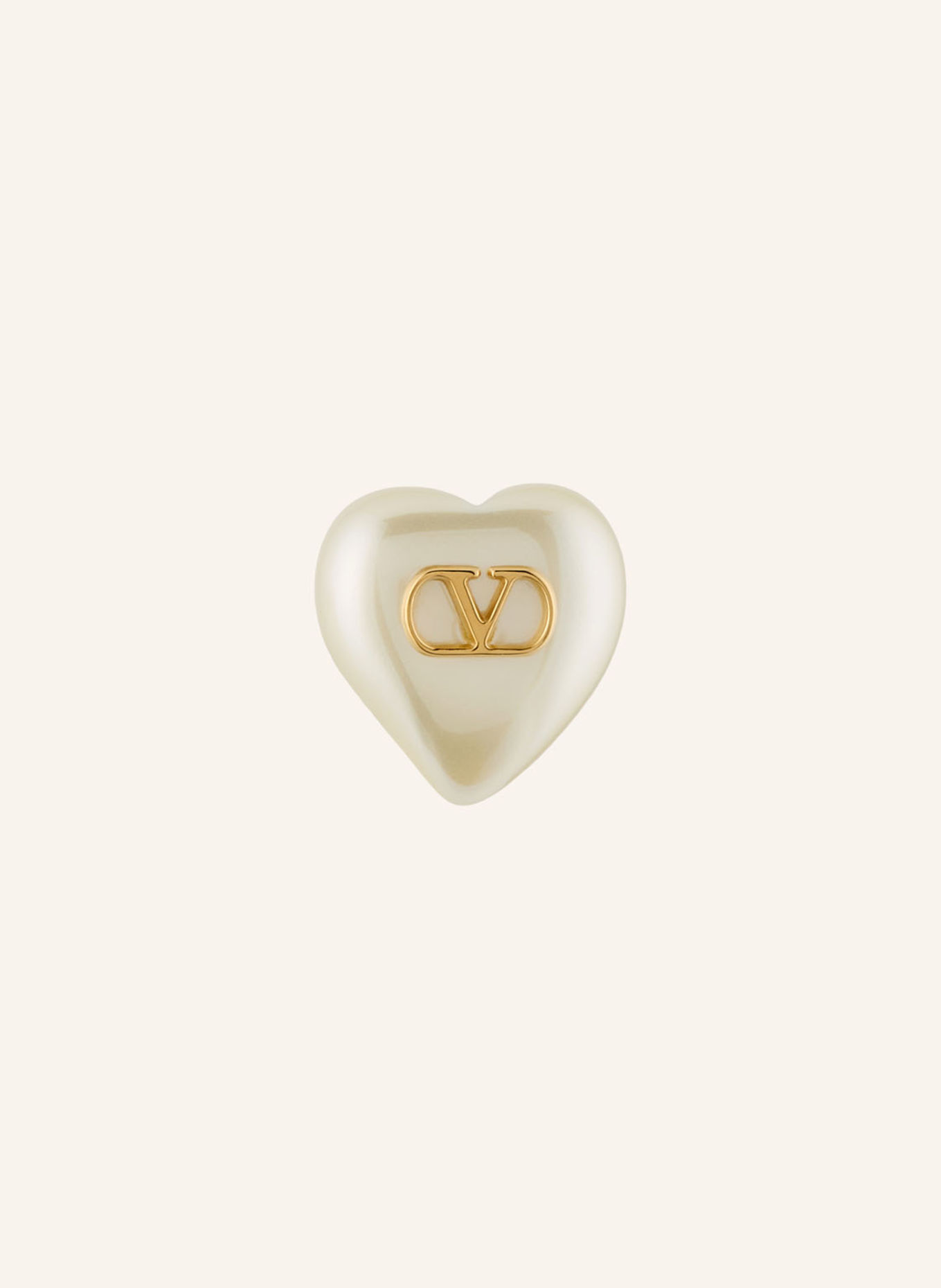VALENTINO GARAVANI Cercei VLOGO SIGNATURE PEARL: ALB / AUR